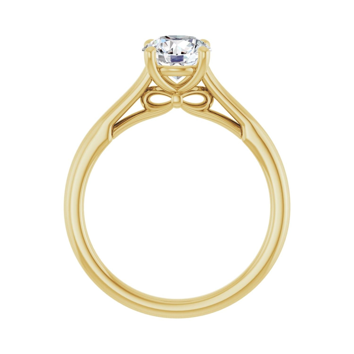 Vanilla — Round center, yellow gold