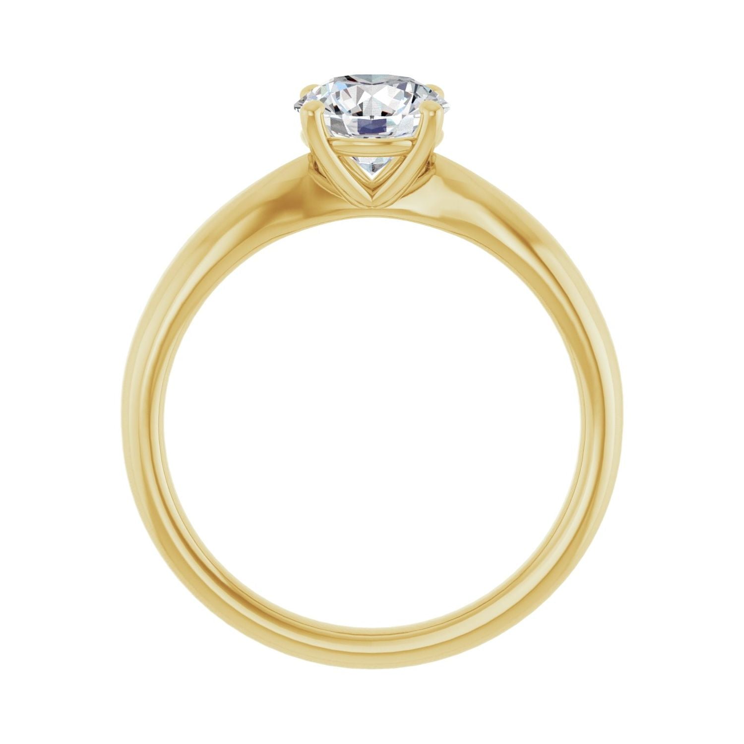 Charmant — Round center, yellow gold