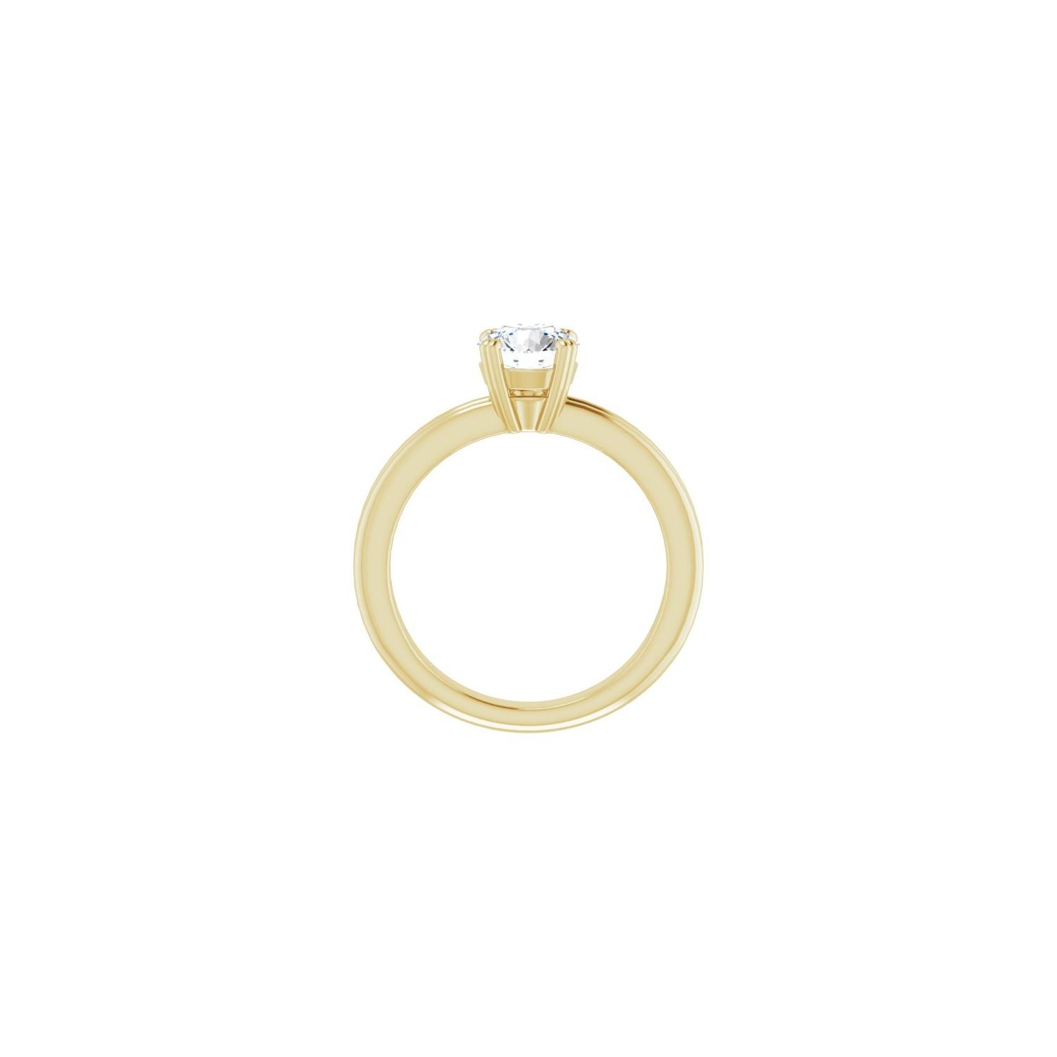 Fantasy — Round center, yellow gold