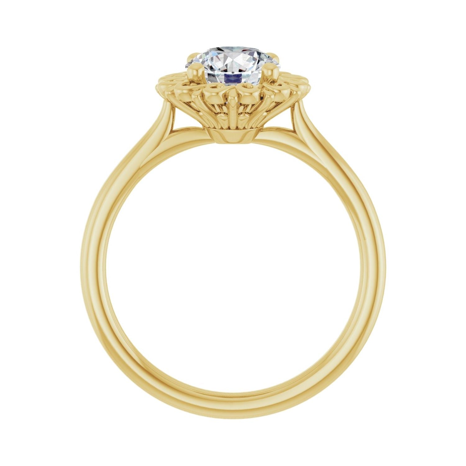 Inseparable — Round center, yellow gold