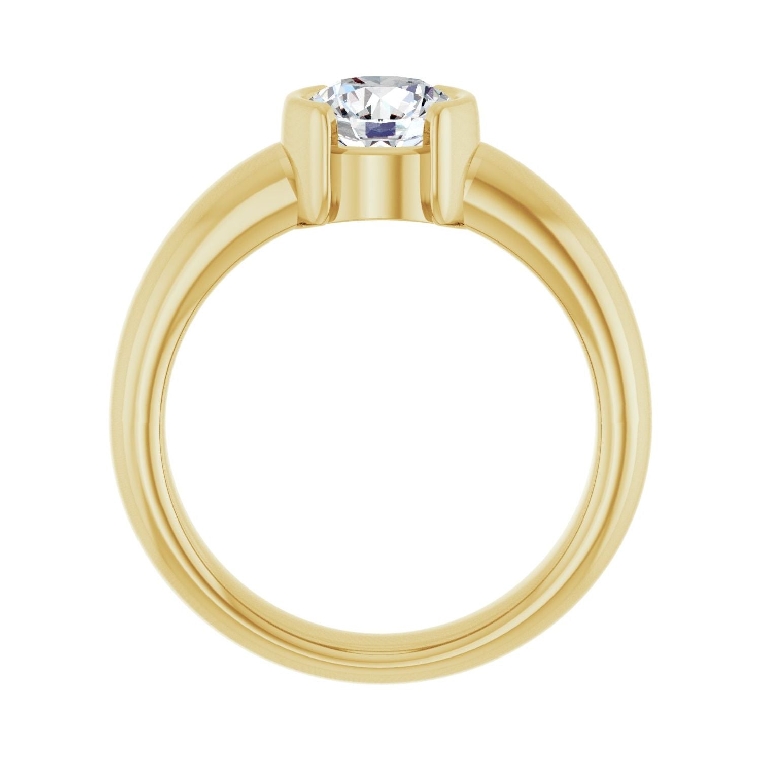 Interlude — Round center, yellow gold