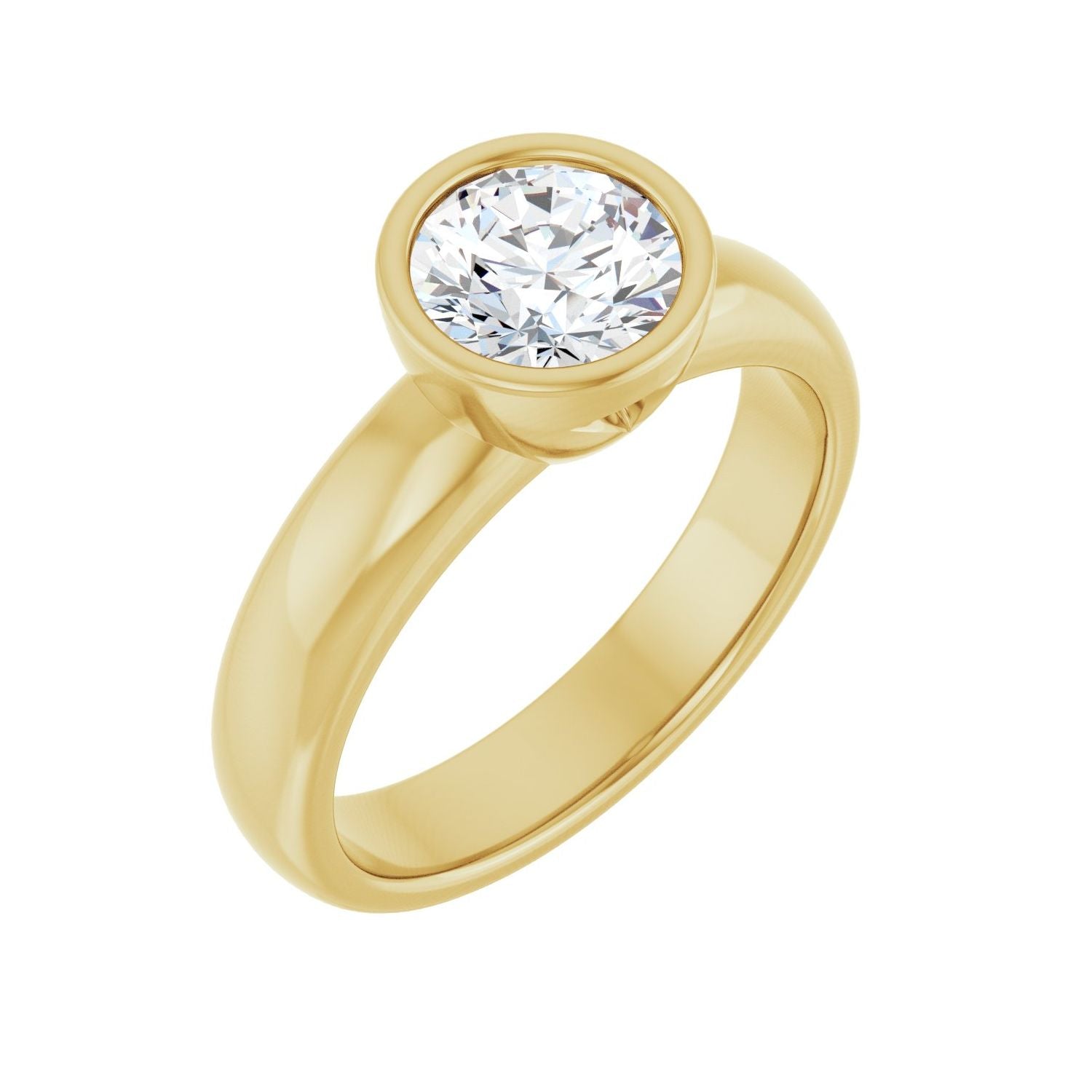 Fairytale — Round center, yellow gold