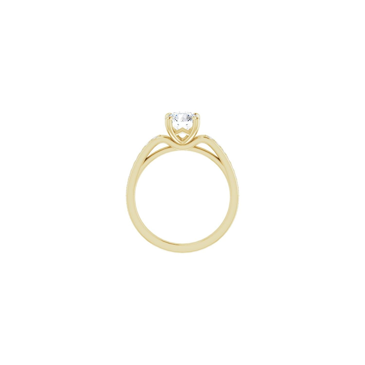 Ithaca — Round center, yellow gold