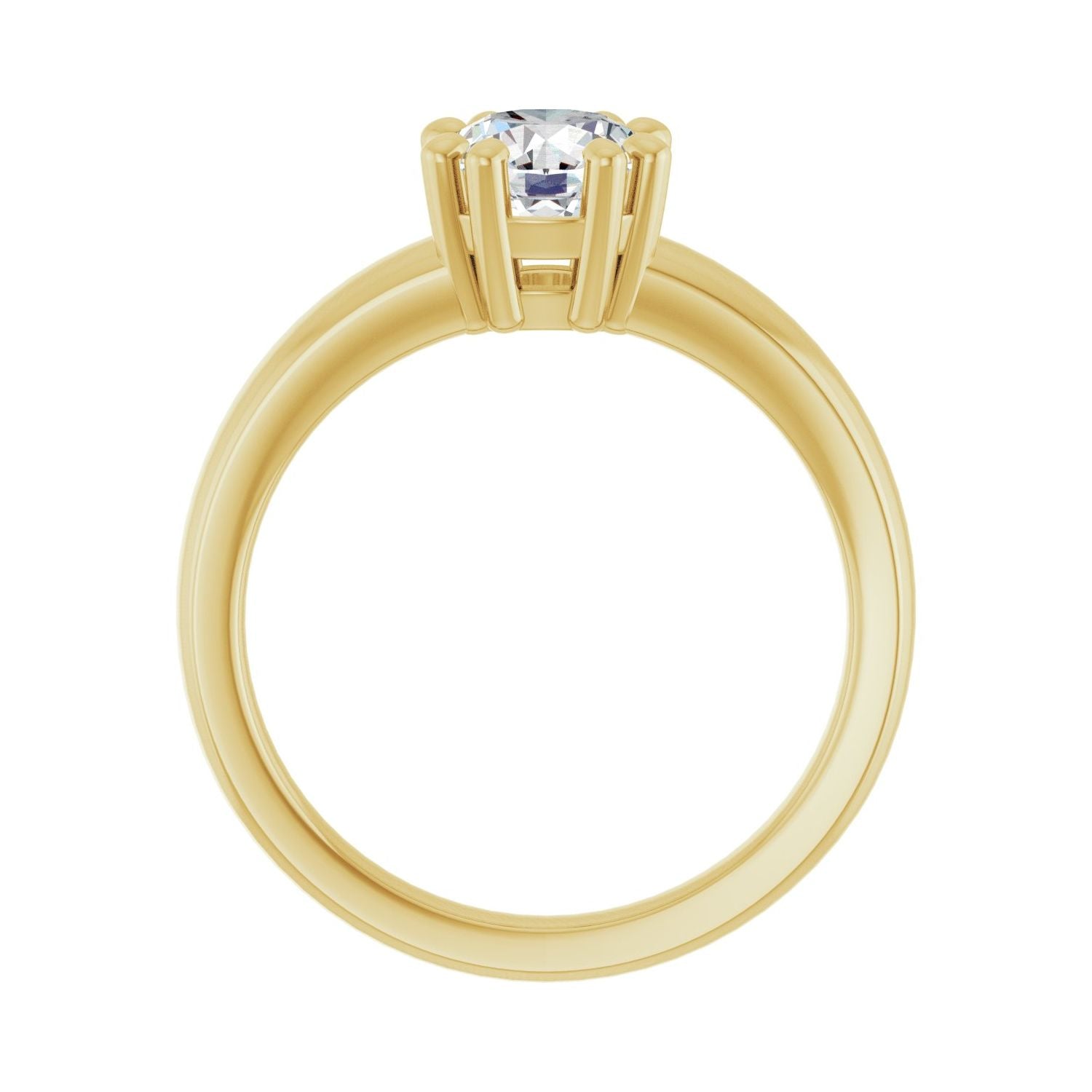 Tendresse — Round center, yellow gold