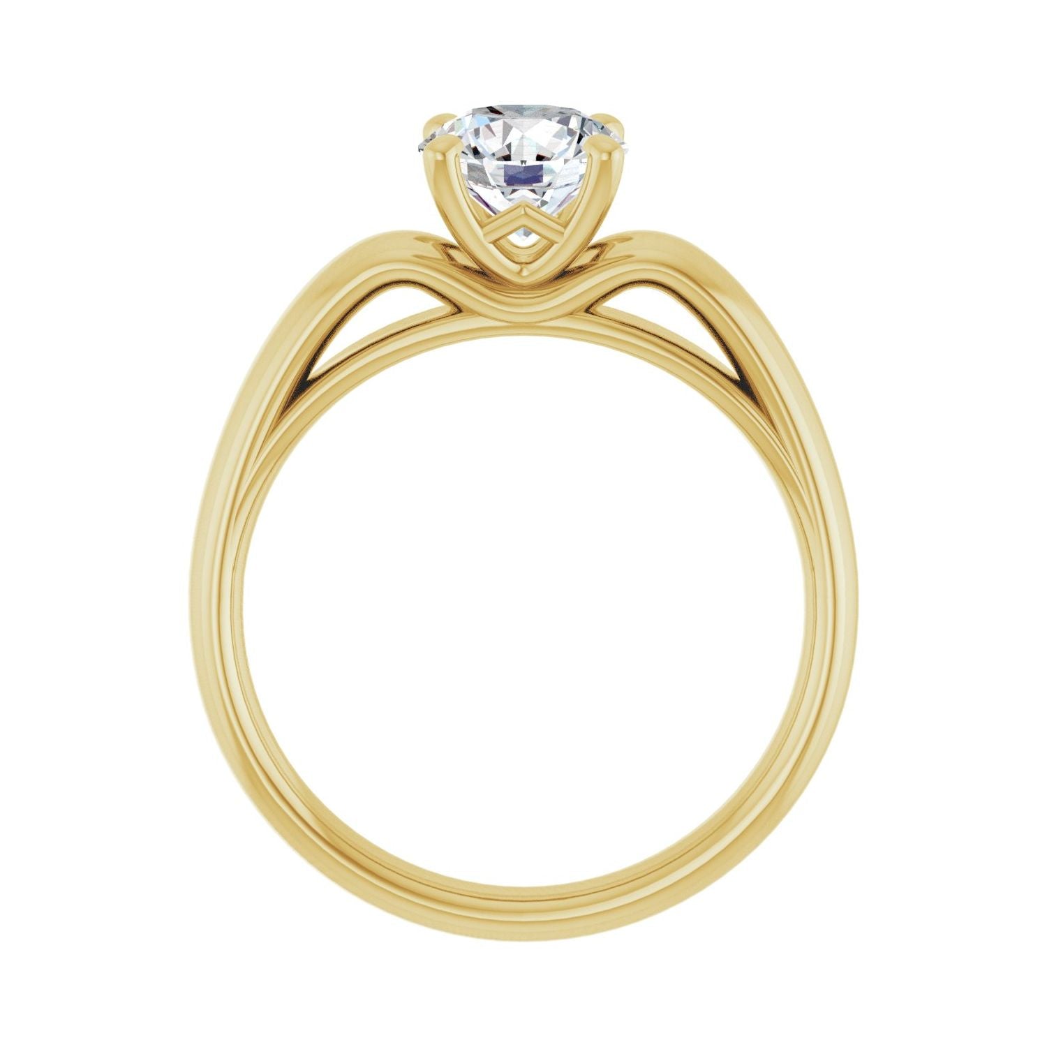 Summer — Round center, yellow gold