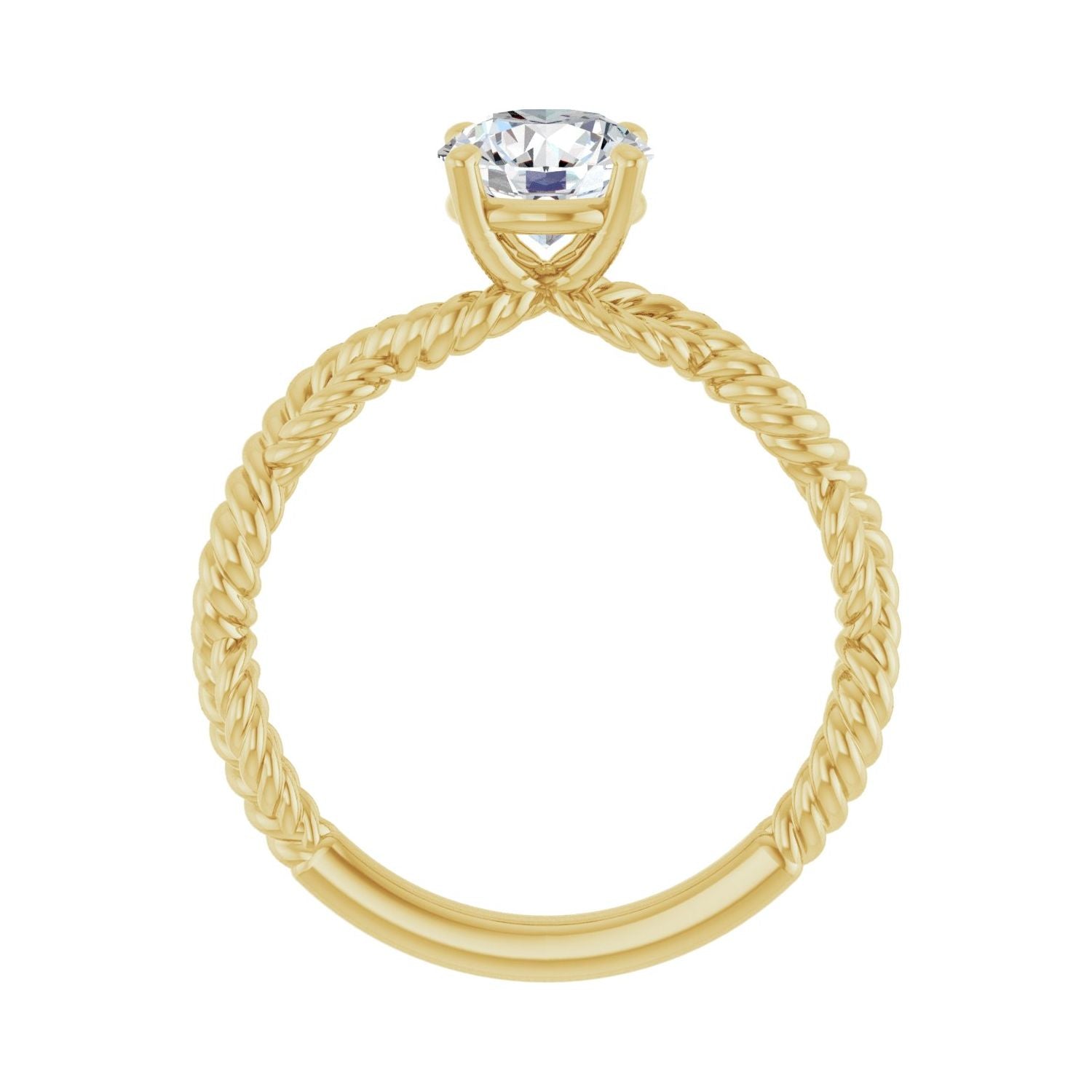 Fiji — Round center, yellow gold