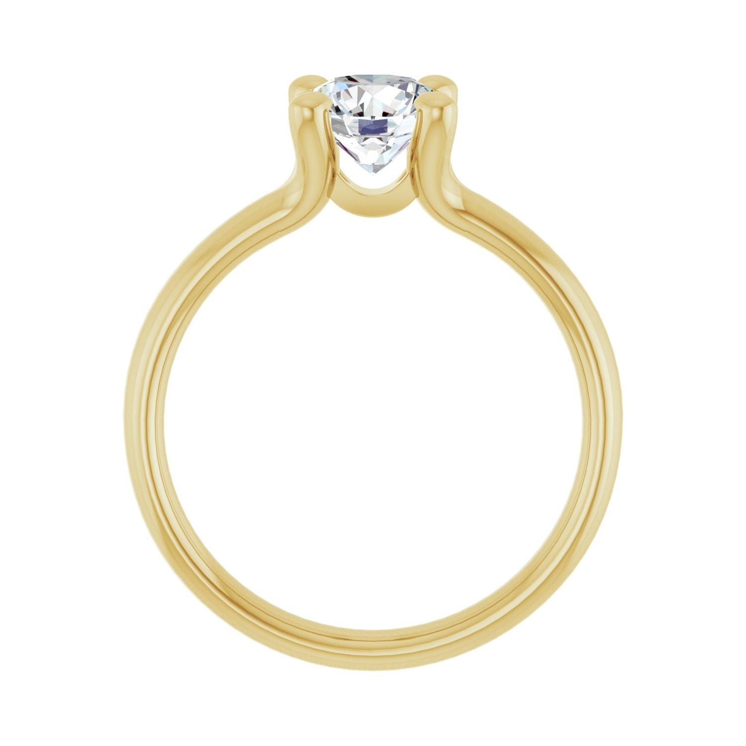 Belleza — Round center, yellow gold