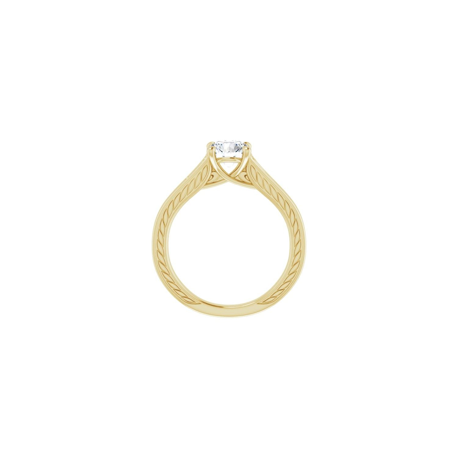 Inspiring — Round center, yellow gold