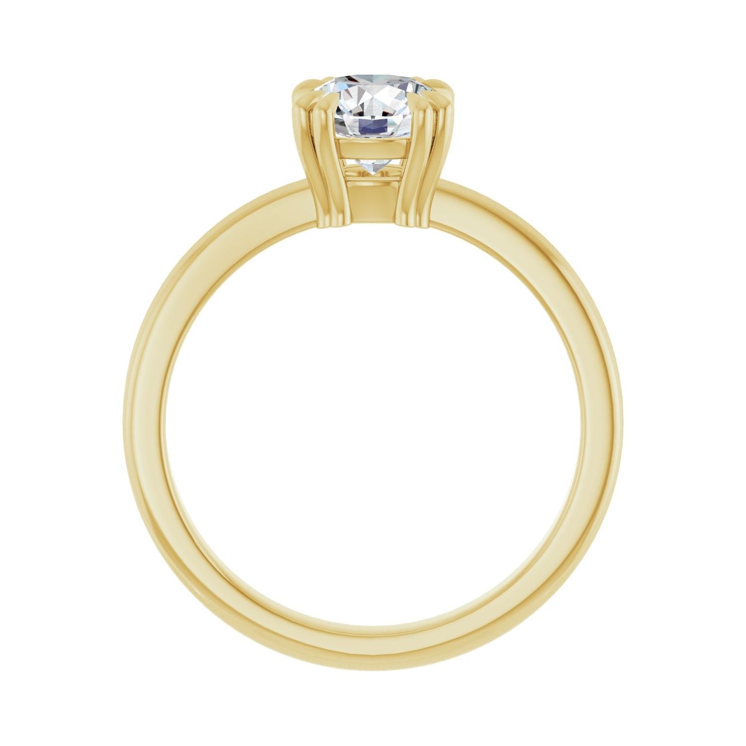 Maui — Round center, yellow gold