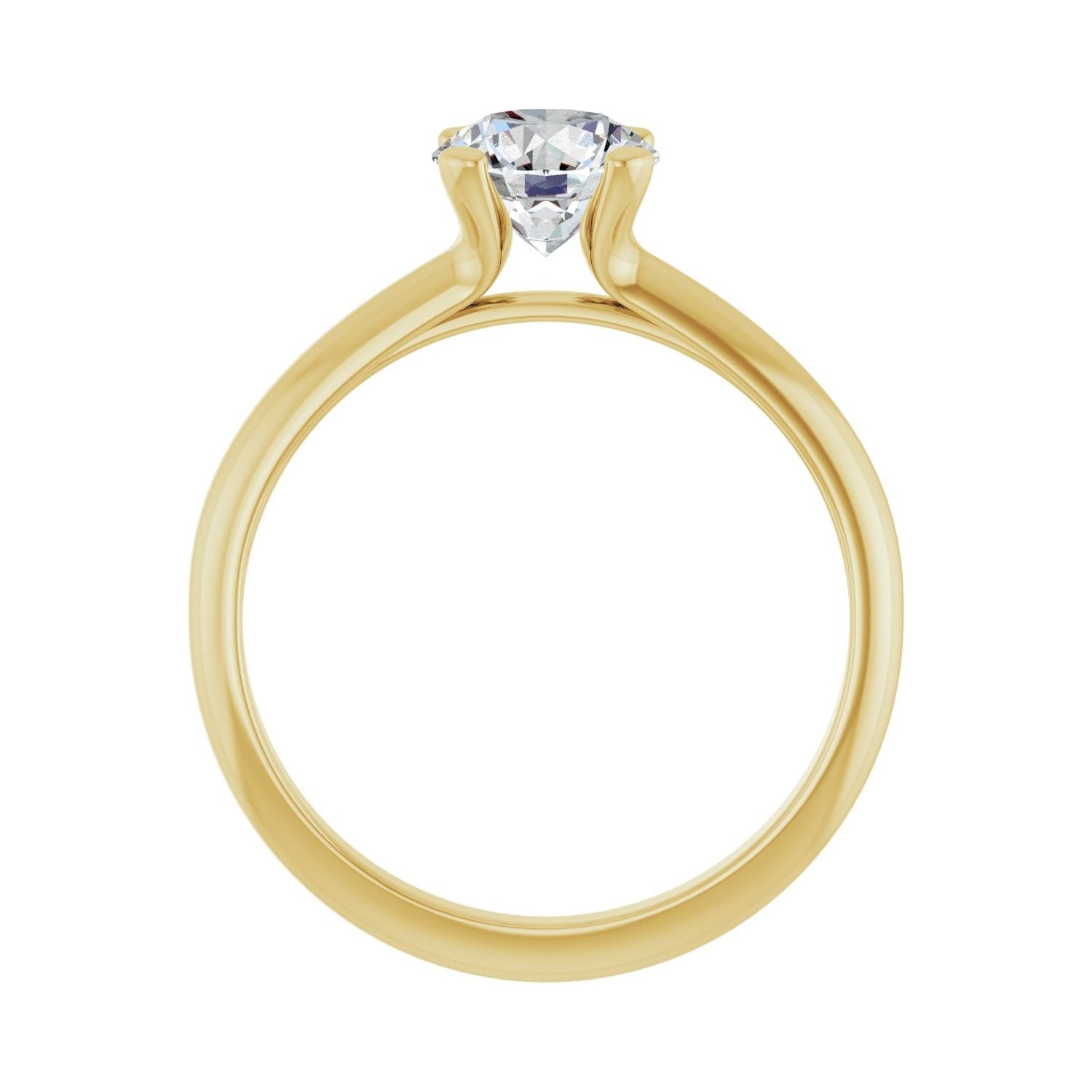 Marguerite — Round center, yellow gold