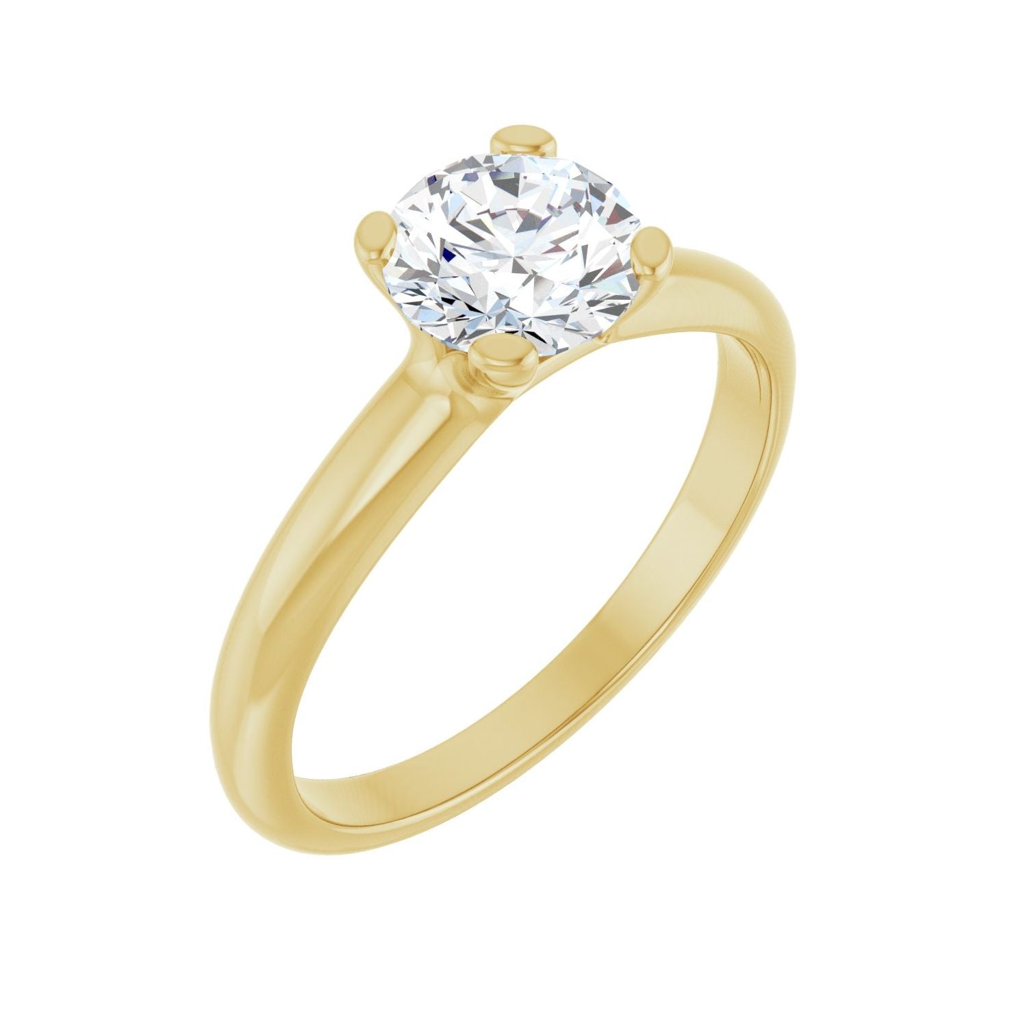 Marguerite — Round center, yellow gold