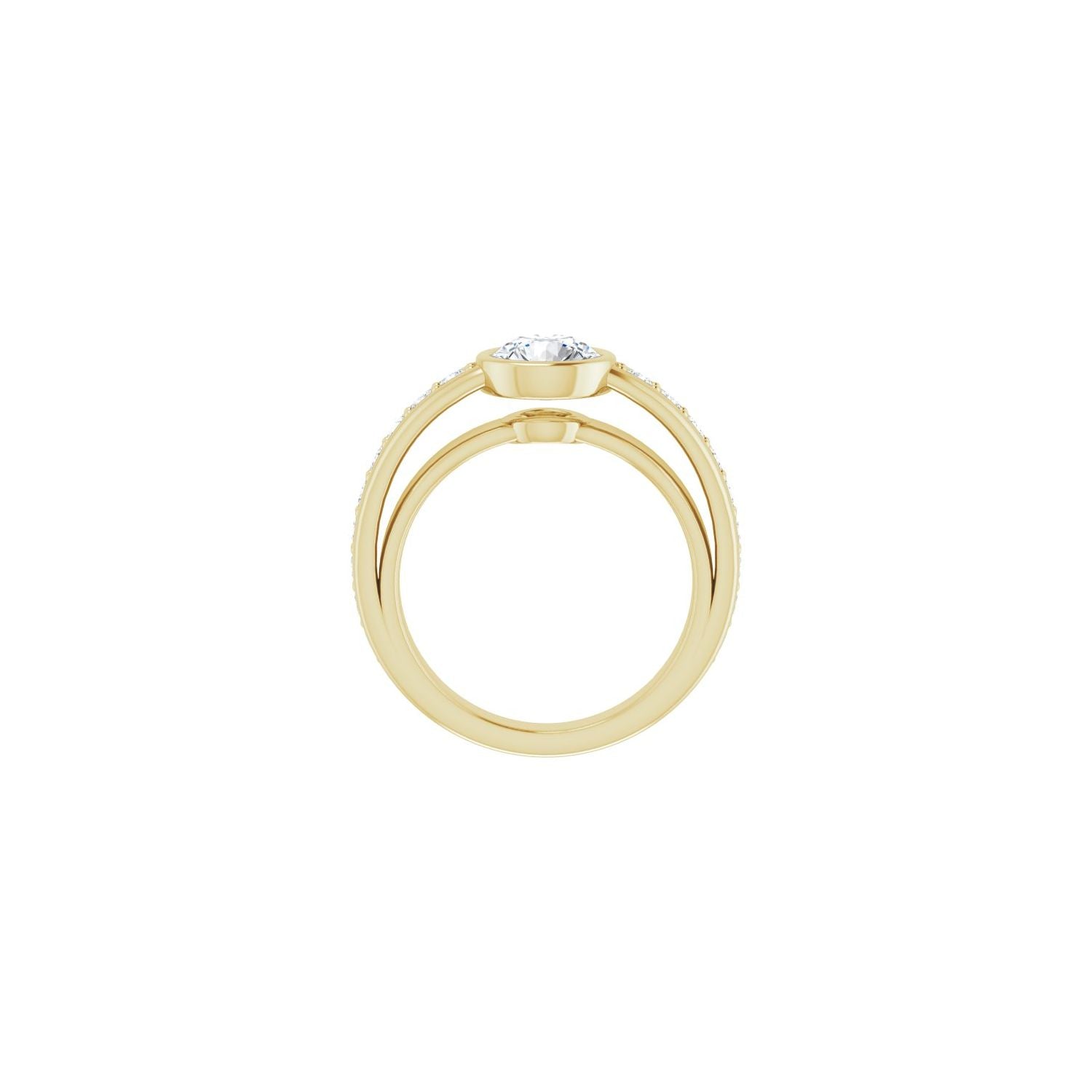 Capriccio — Round center, yellow gold