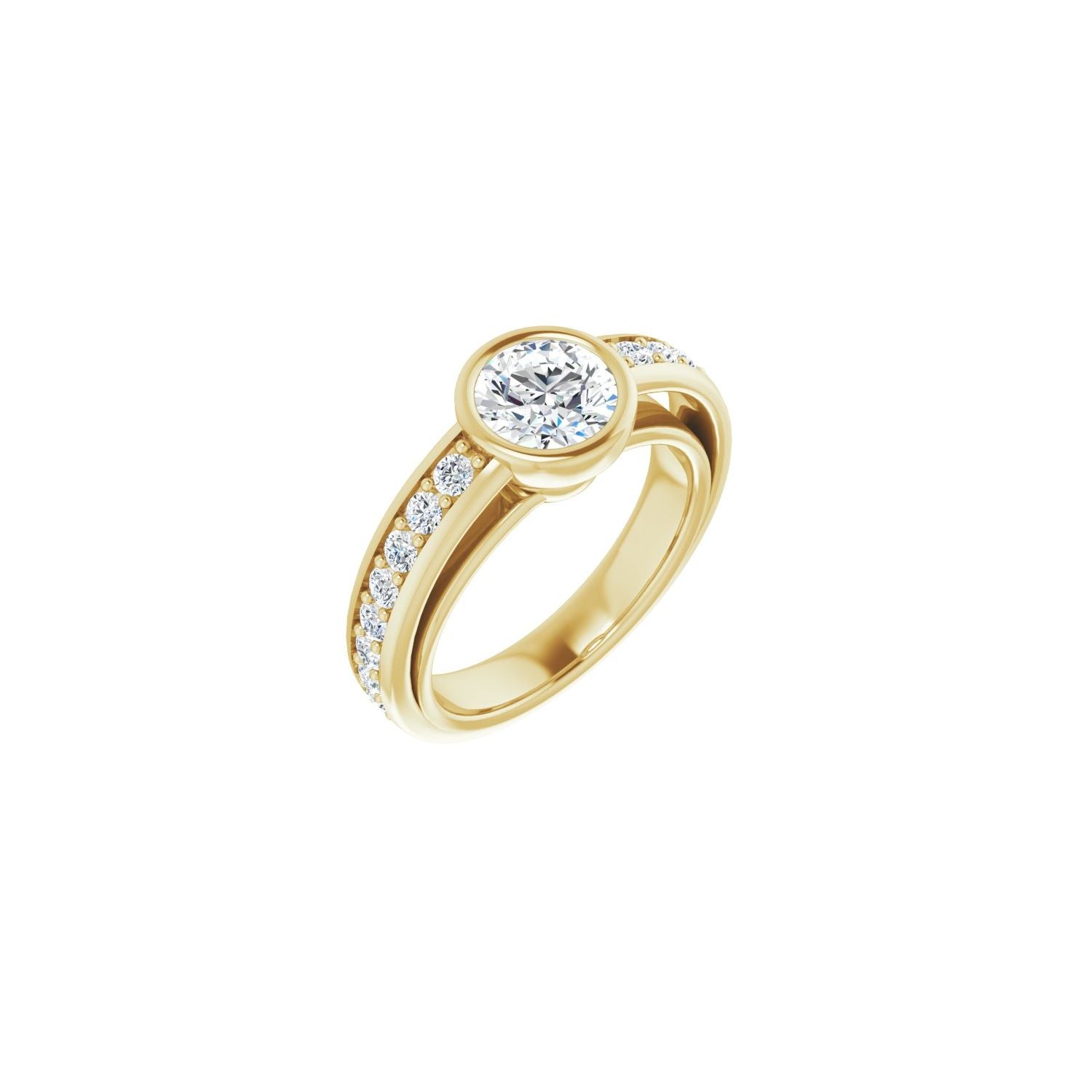 Capriccio — Round center, yellow gold