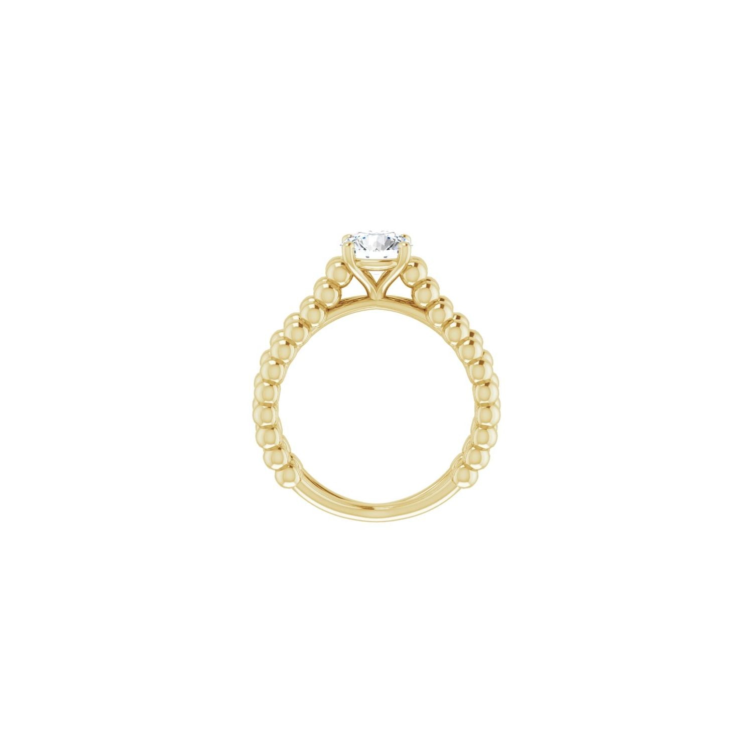 Winter — Round center, yellow gold