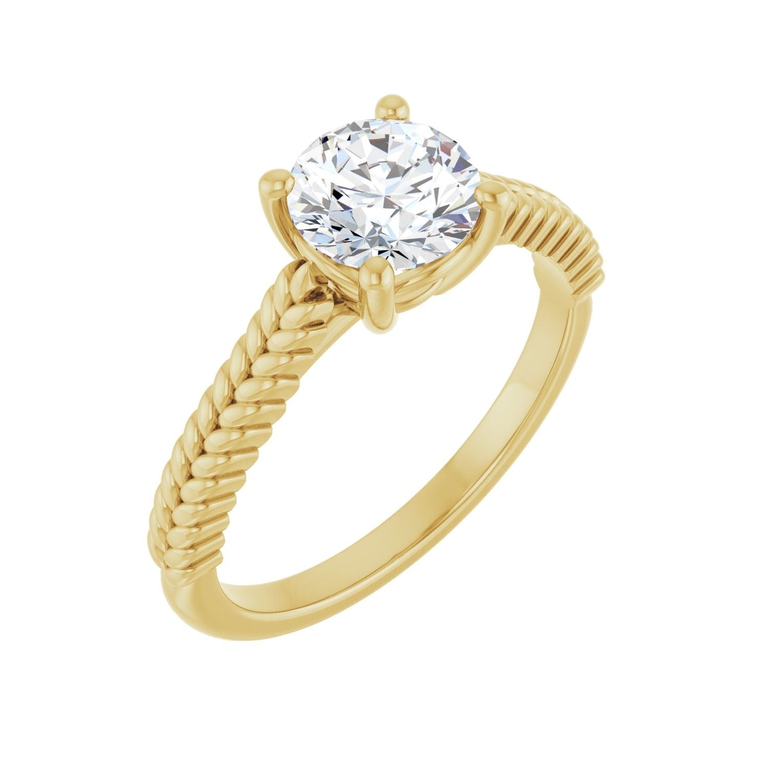 Alegria — Round center, yellow gold