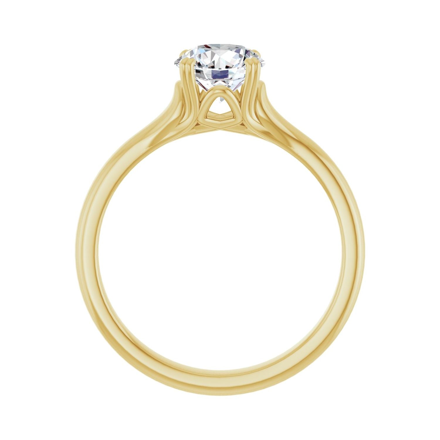 Avalon — Round center, yellow gold