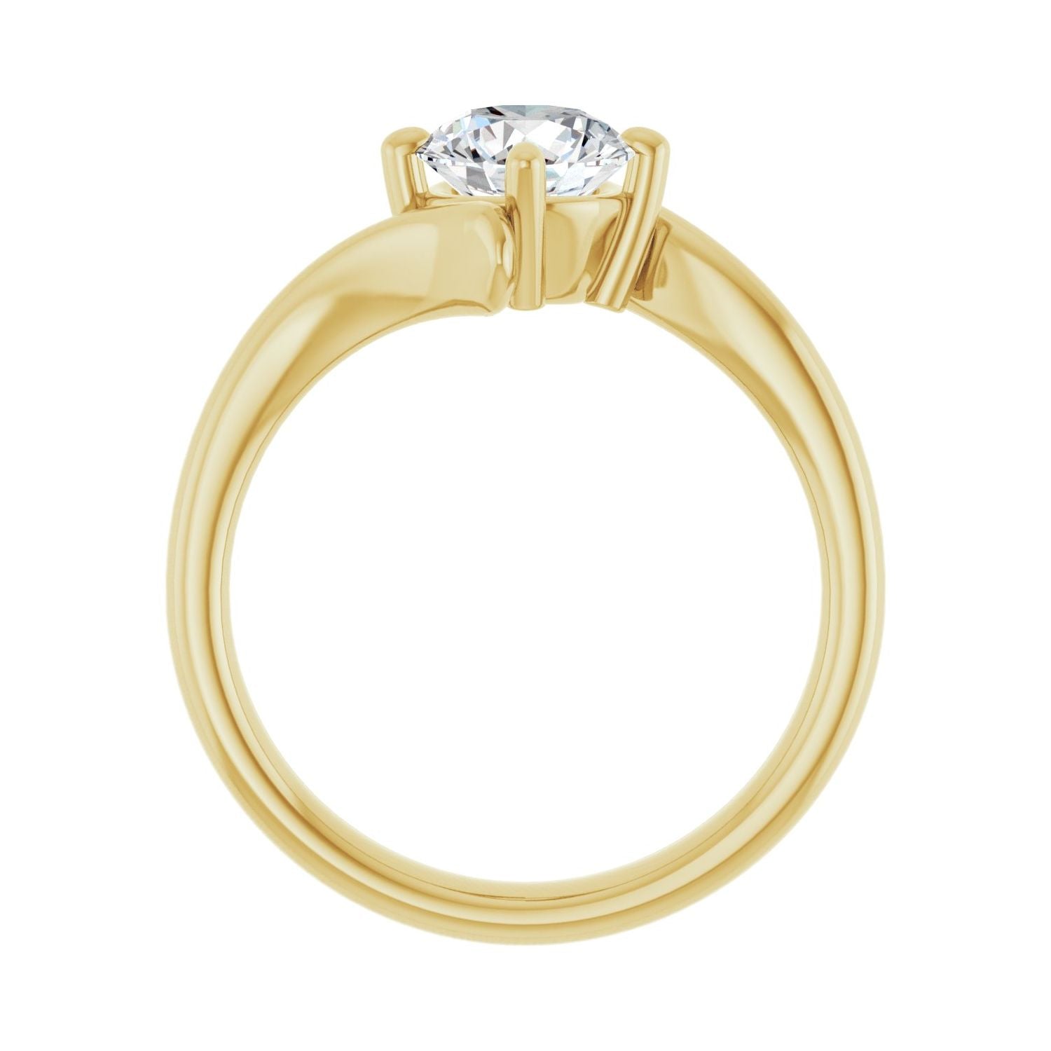 Connemara — Round center, yellow gold