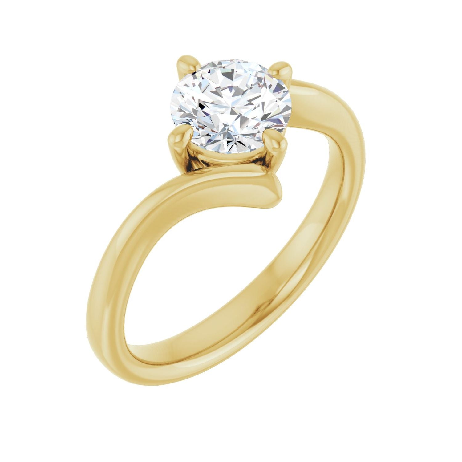 Connemara — Round center, yellow gold