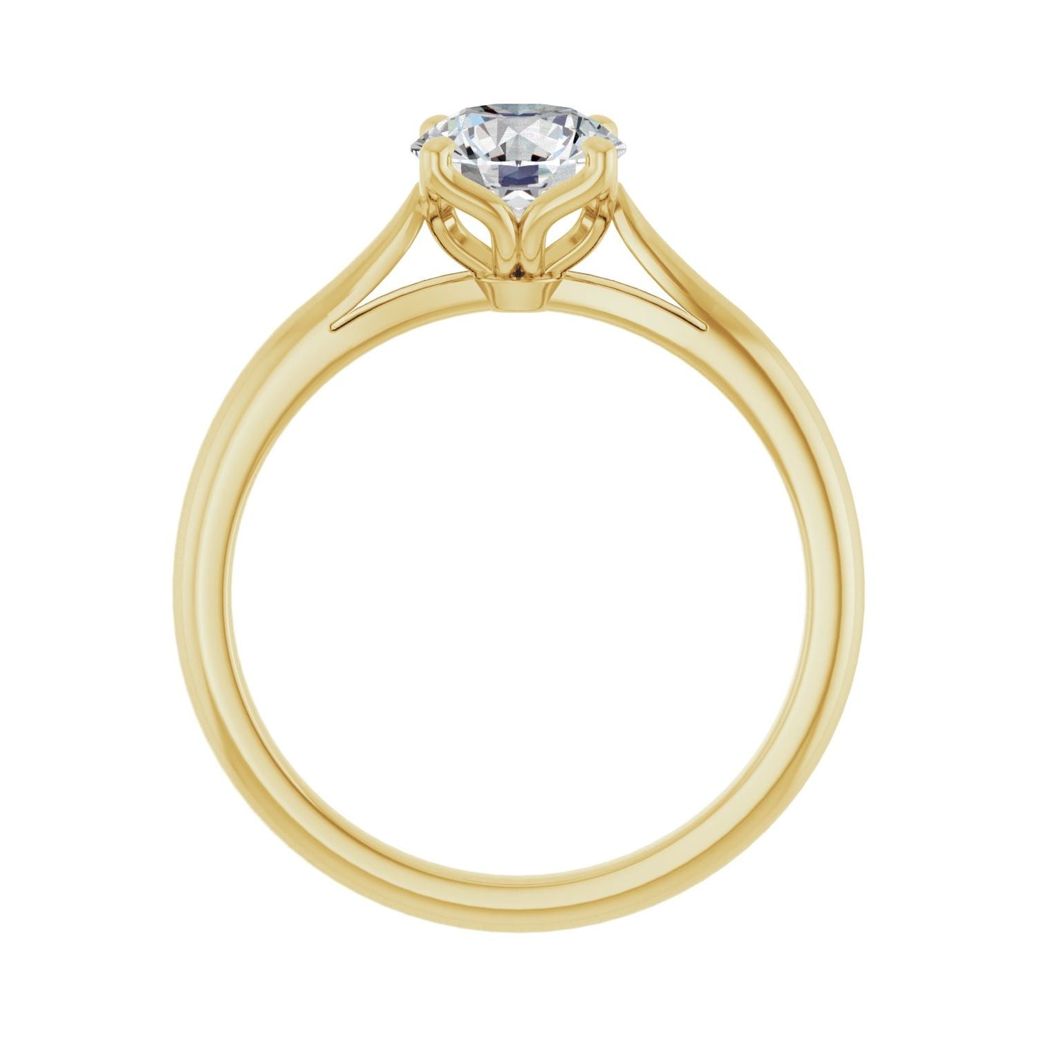 Heirloom — Round center, yellow gold