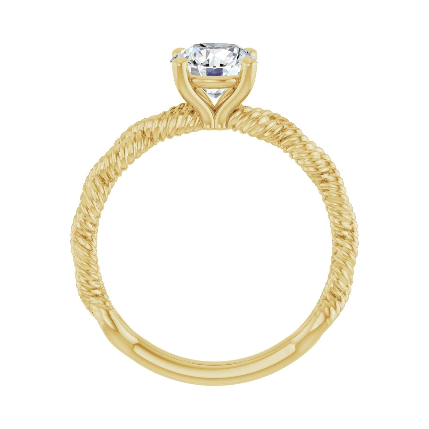 Moonstruck — Round center, yellow gold