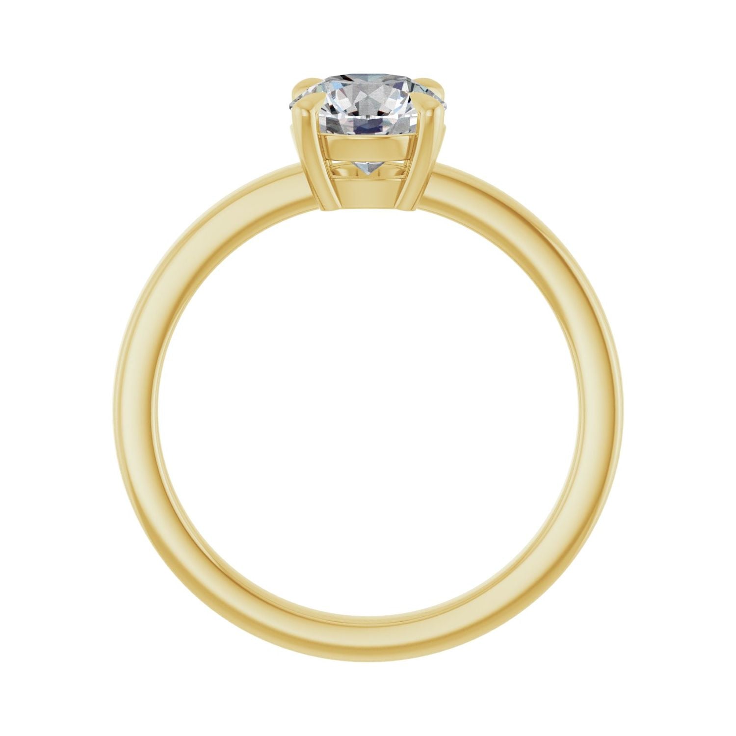 Jonquil — Round center, yellow gold