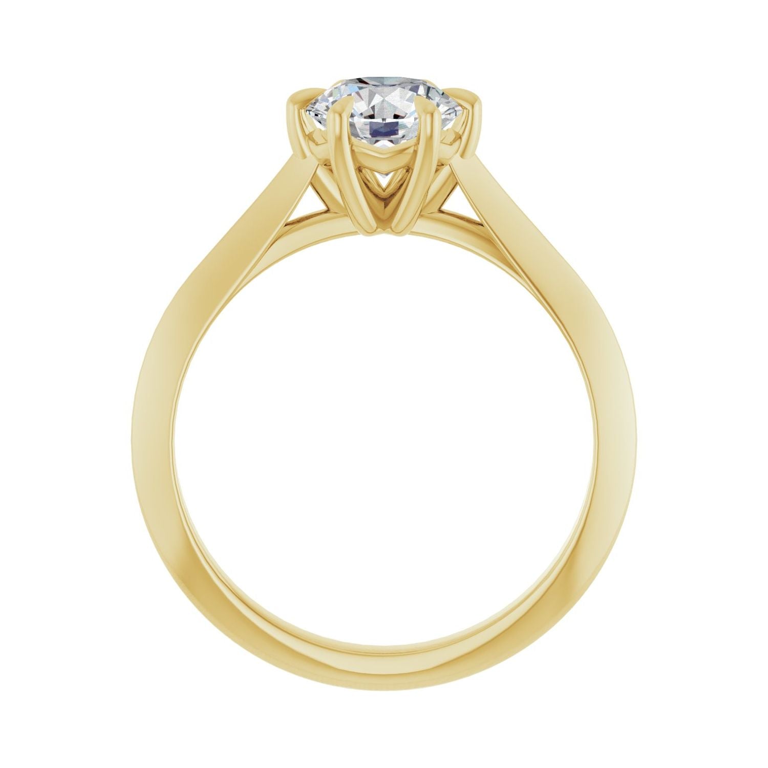 Wholehearted — Round center, yellow gold