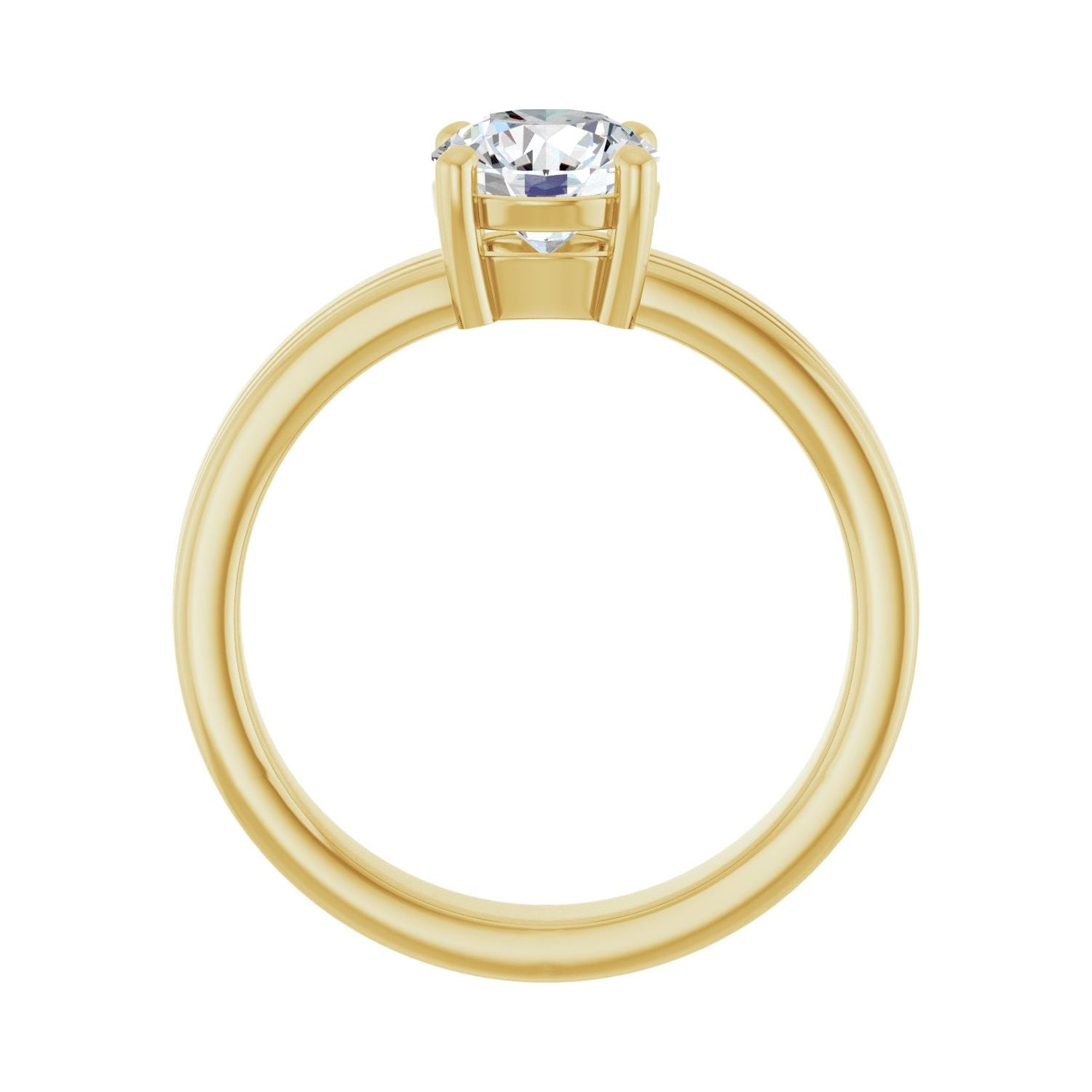 Compassion — Round center, yellow gold