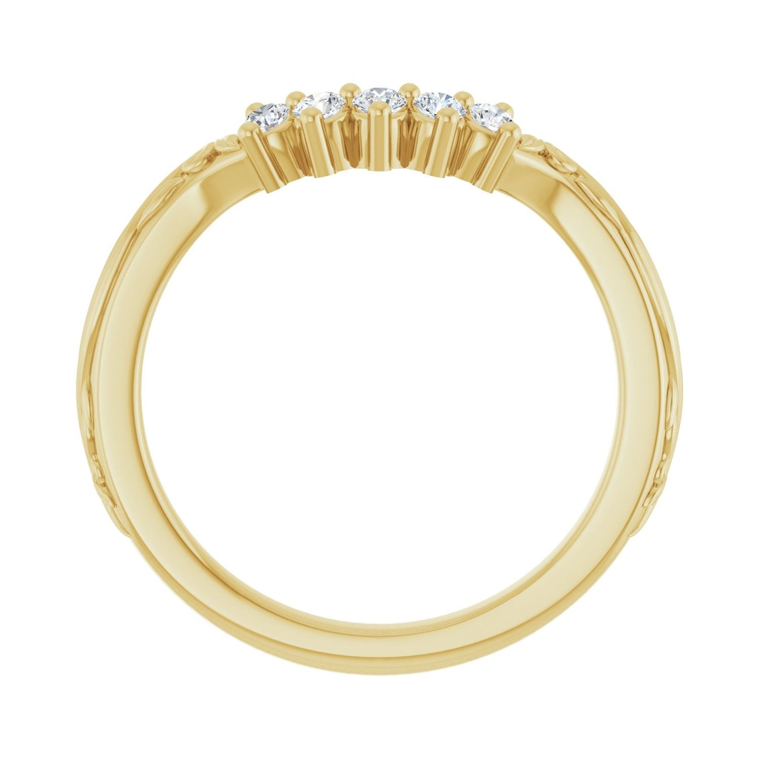 Pierina — 2 mm · 1/6 ctw, yellow gold