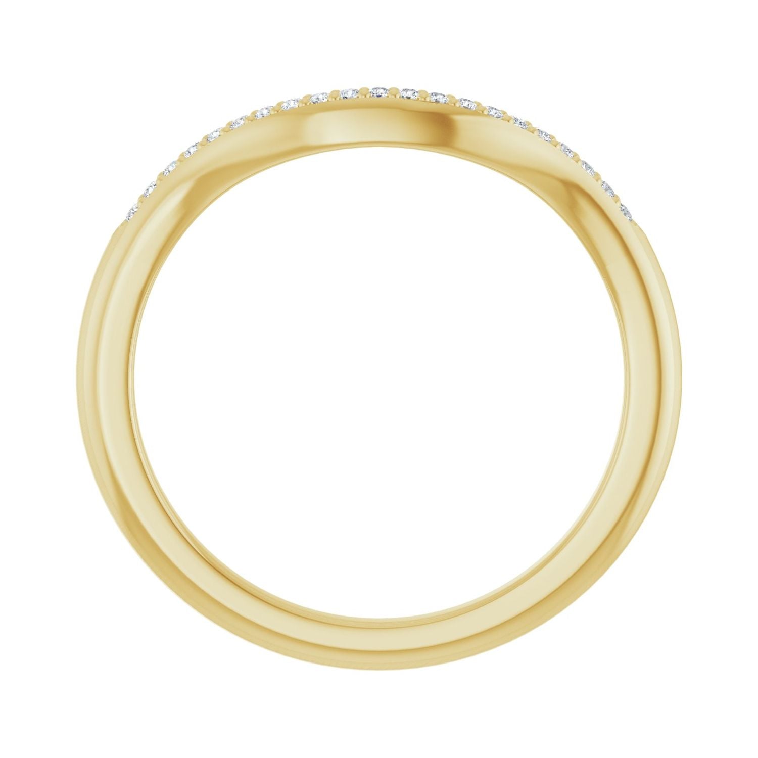 Rafaelle — 0.9 mm · 0.05 ctw, yellow gold