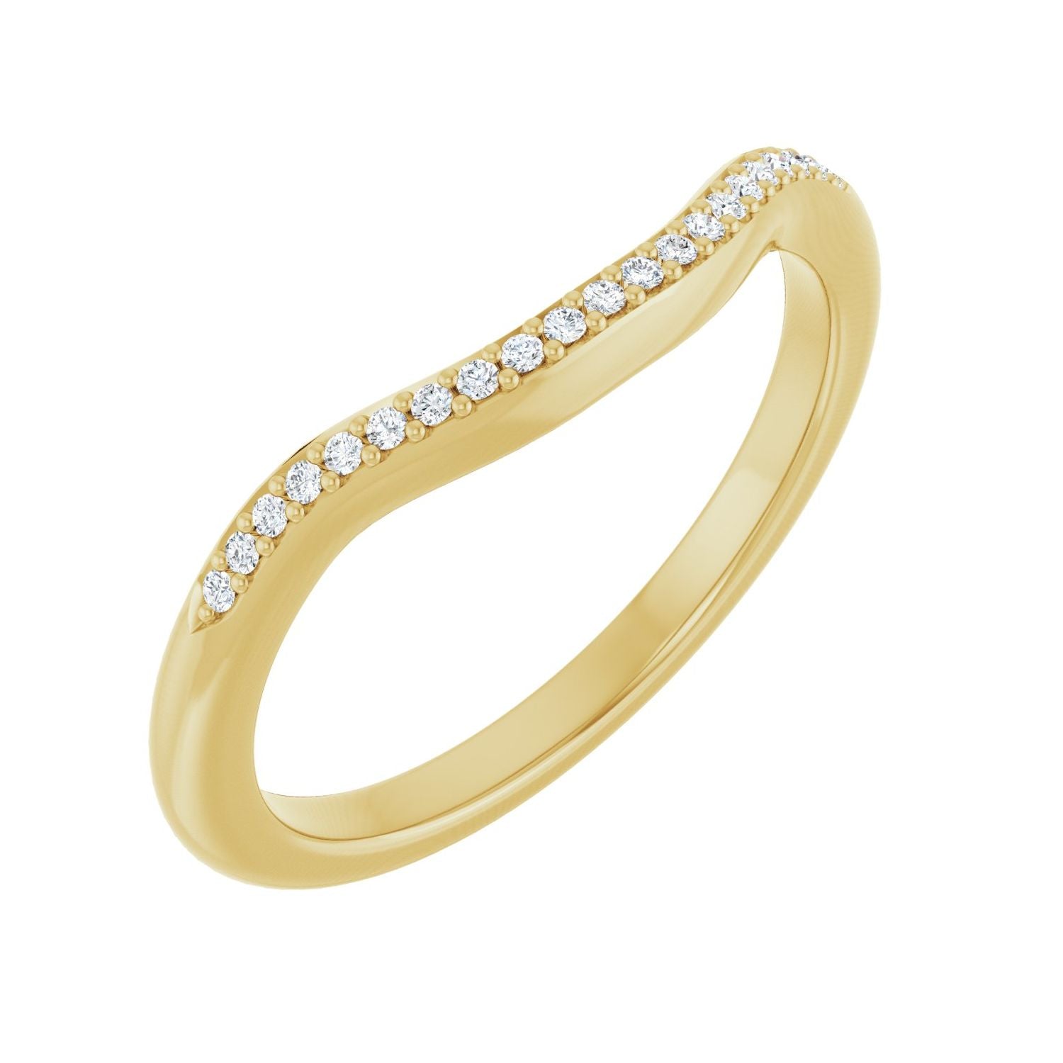 Rafaelle — 0.9 mm · 0.05 ctw, yellow gold