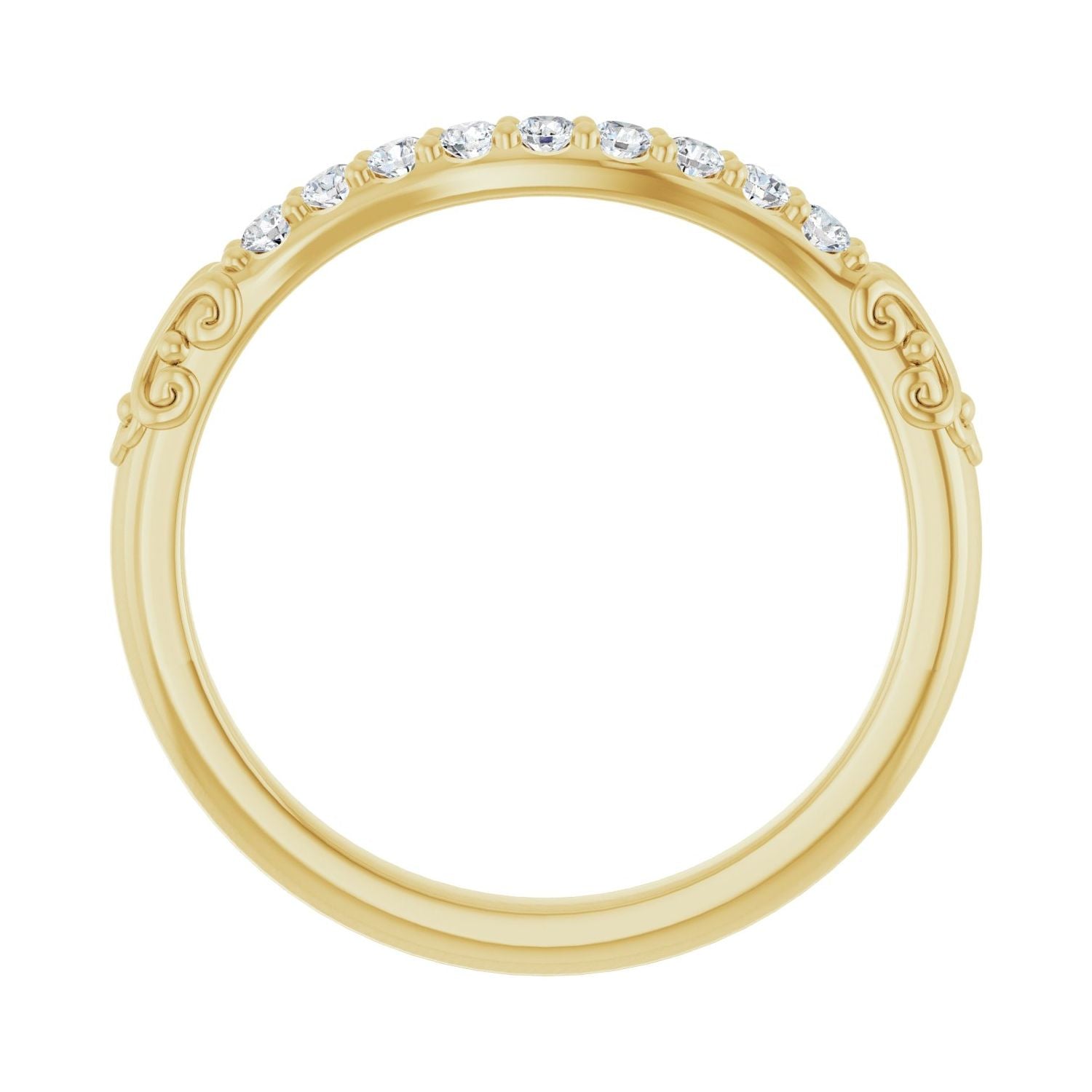 Zita — 1.7 mm · 1/5 ctw, yellow gold
