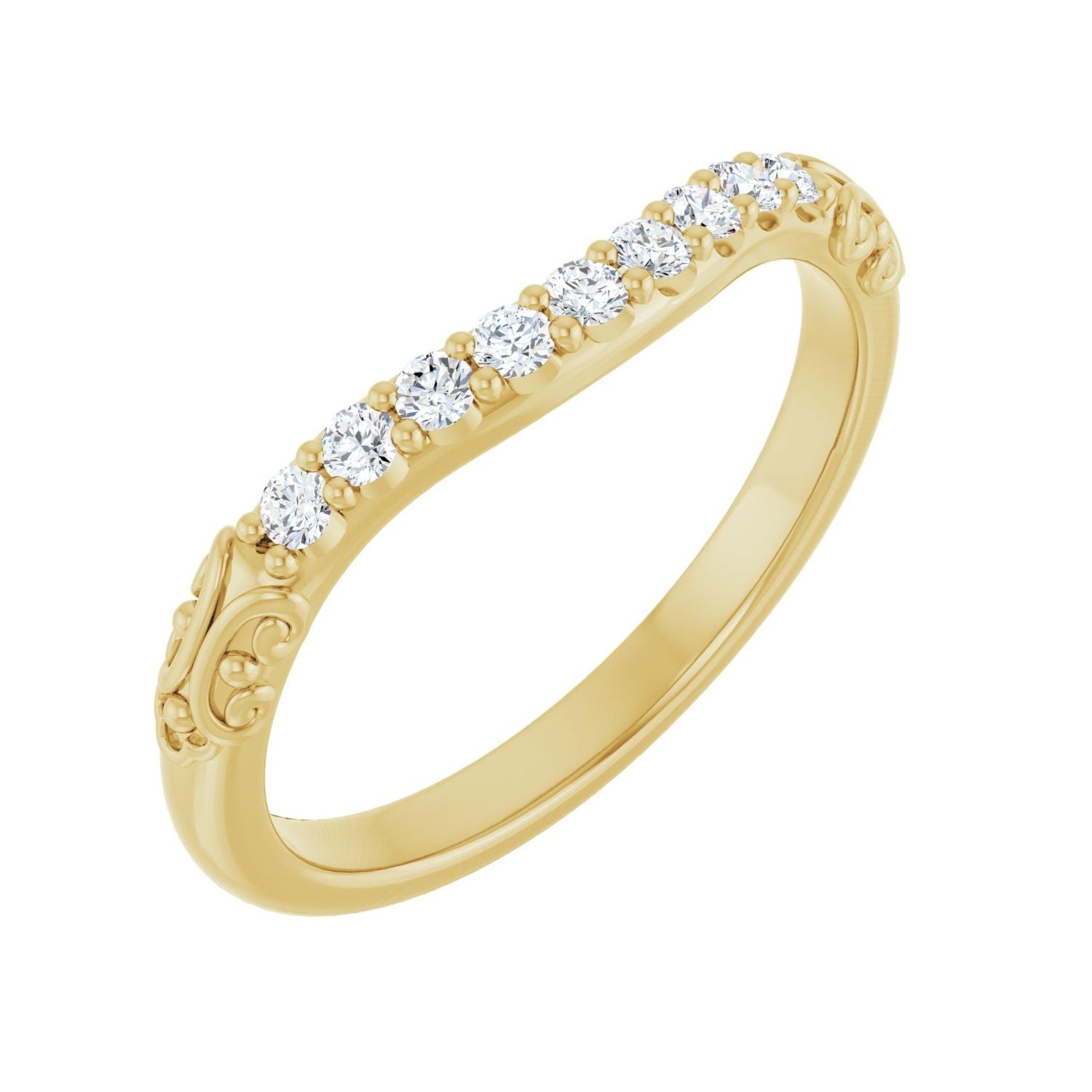 Zita — 1.7 mm · 1/5 ctw, yellow gold