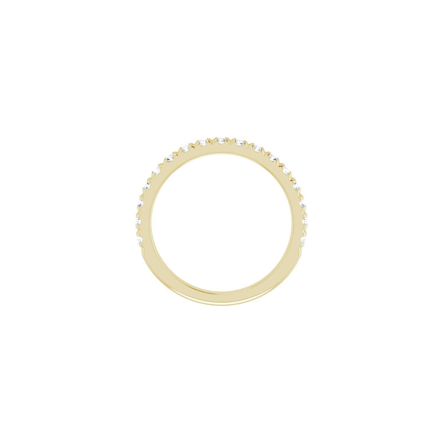 Riona — For the round Aveena, yellow gold
