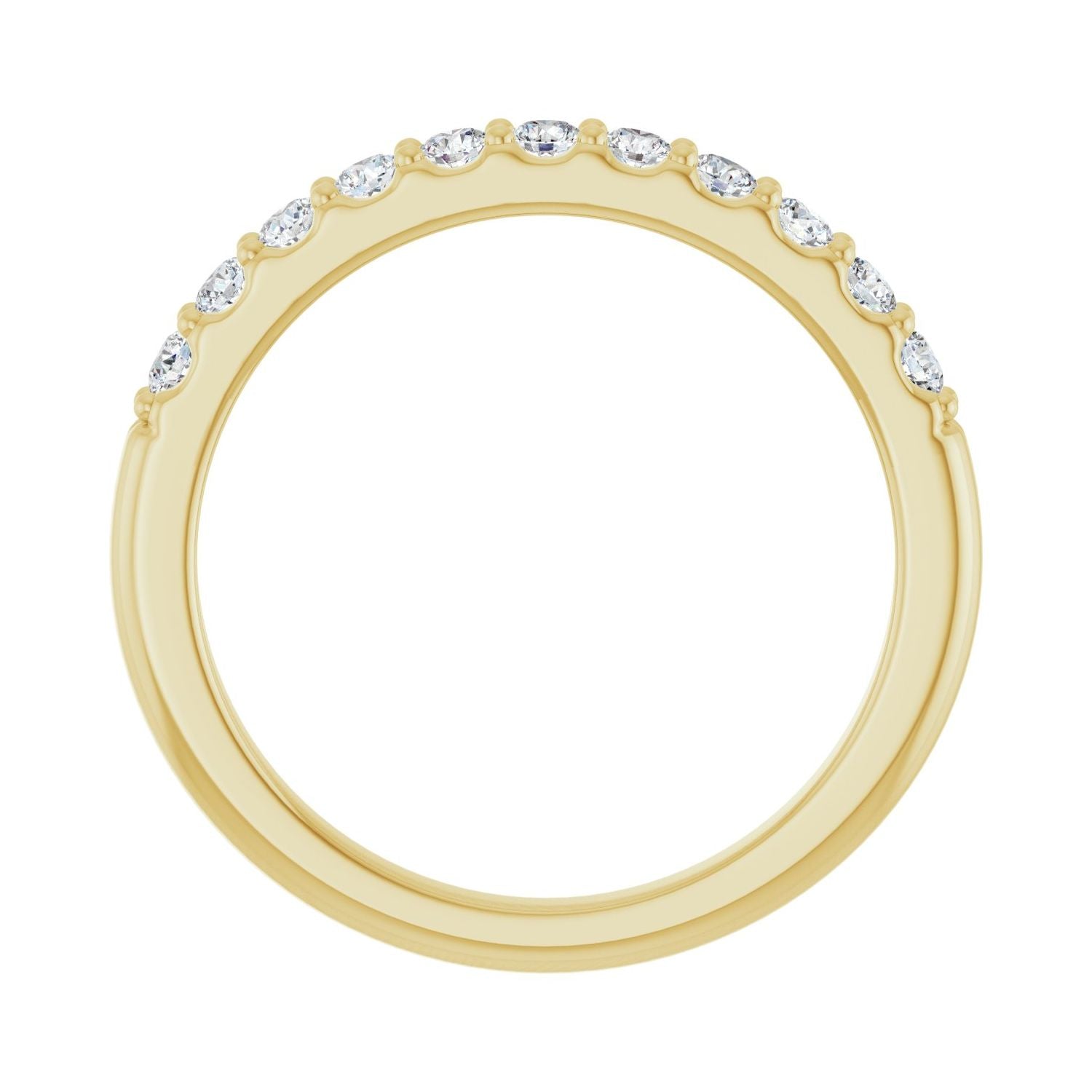 Brigette — 2 mm · 1/3 ctw, yellow gold