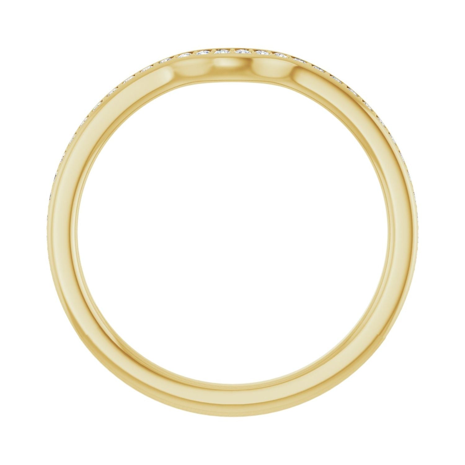 Isadore — 1 mm · 1/6 ctw, yellow gold