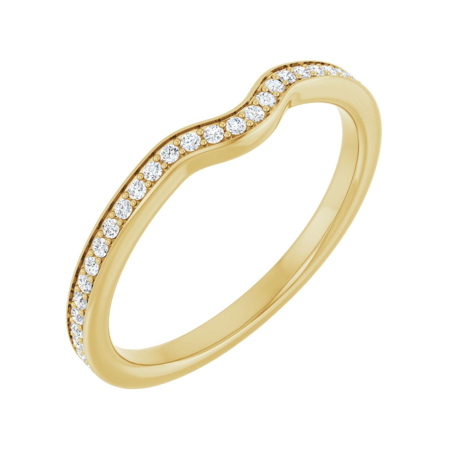 Isadore — 1 mm · 1/6 ctw, yellow gold