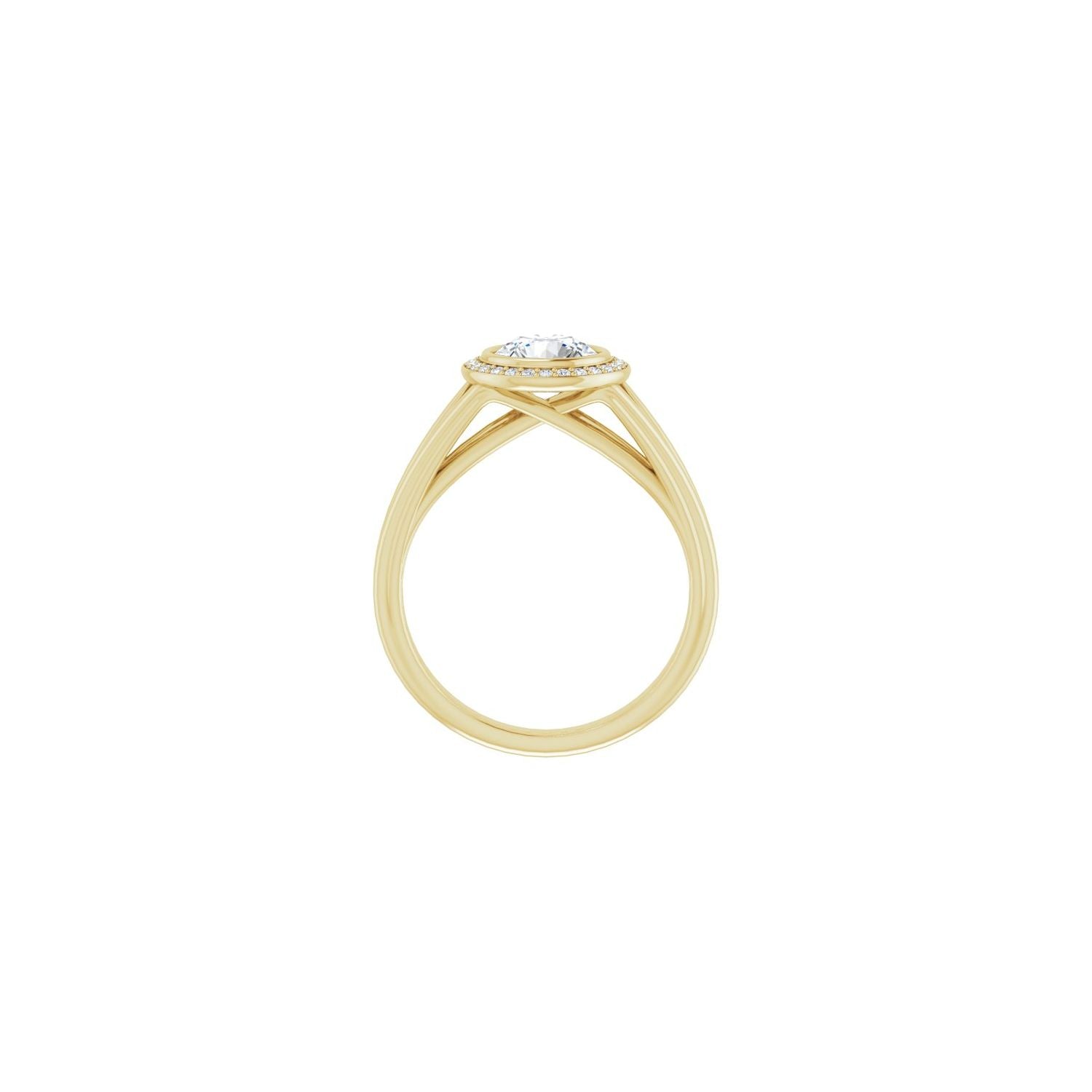 Madeira — Round center, yellow gold