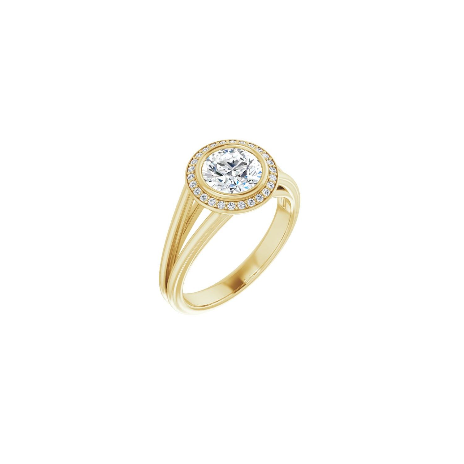 Madeira — Round center, yellow gold