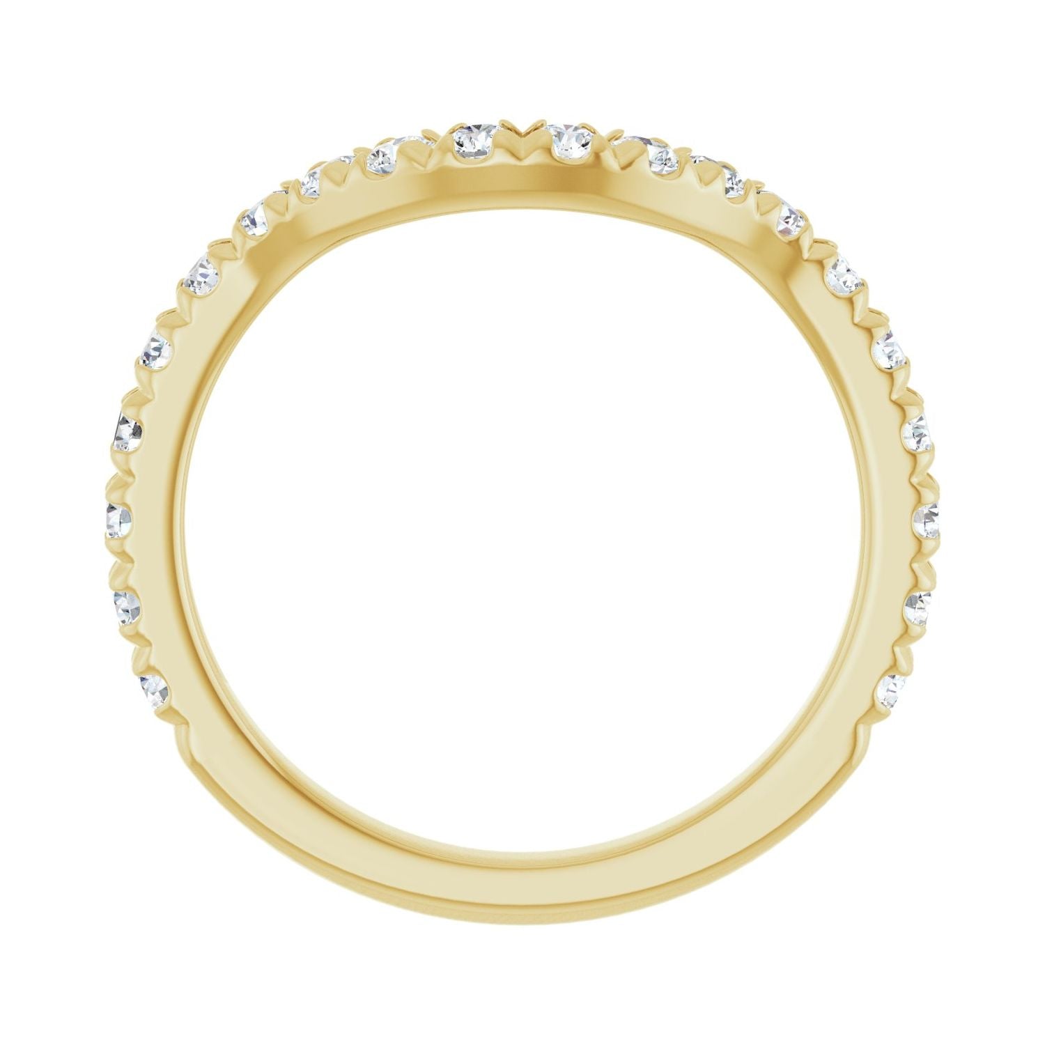Lisabeth — For the round Ebullient, yellow gold
