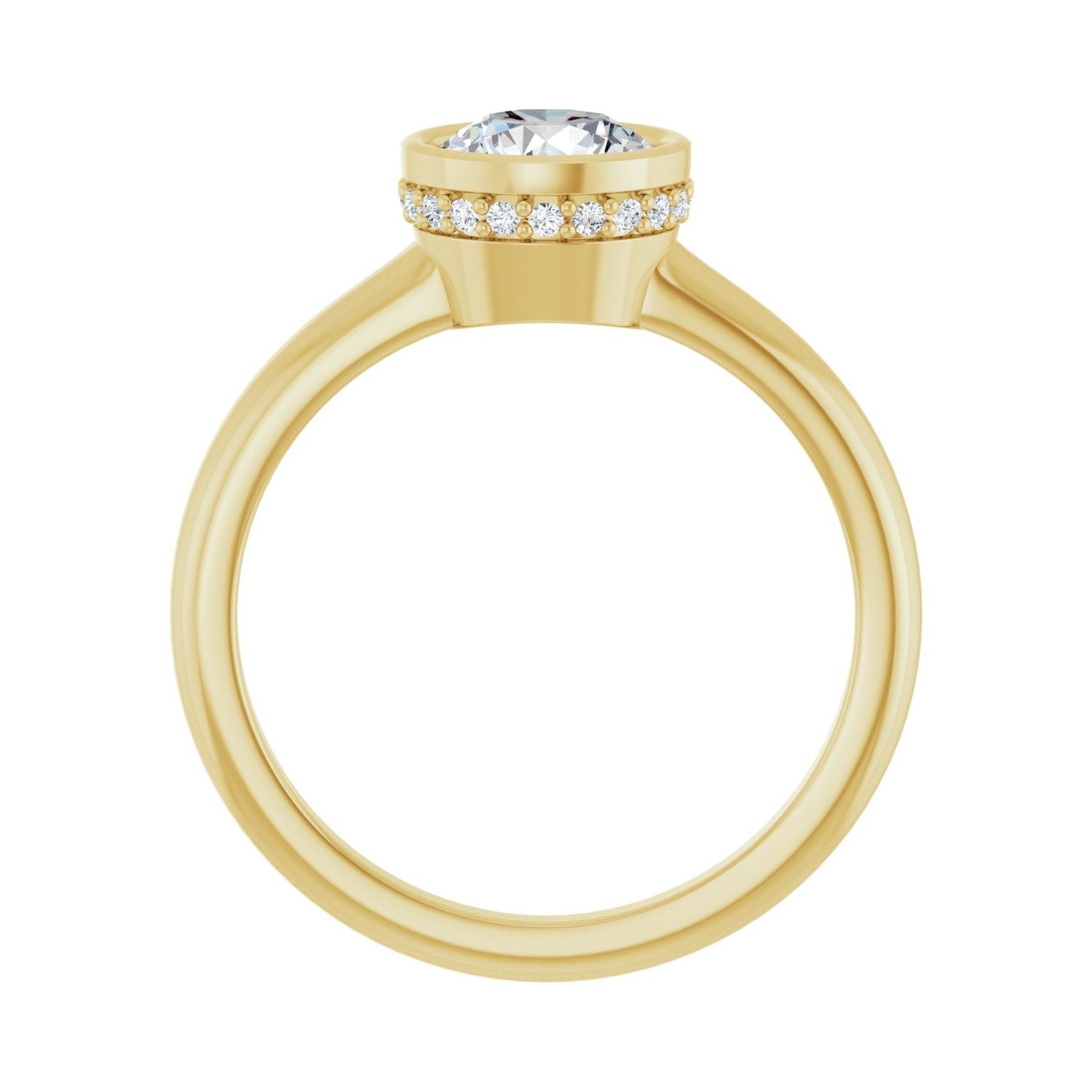 Taormina — Round center, yellow gold