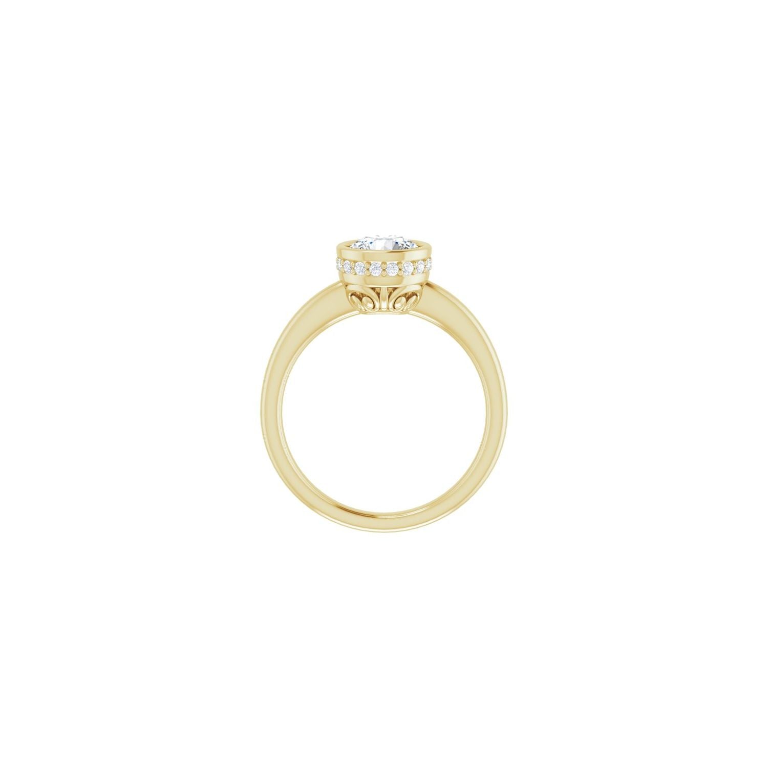 Ortigia — Round center, yellow gold
