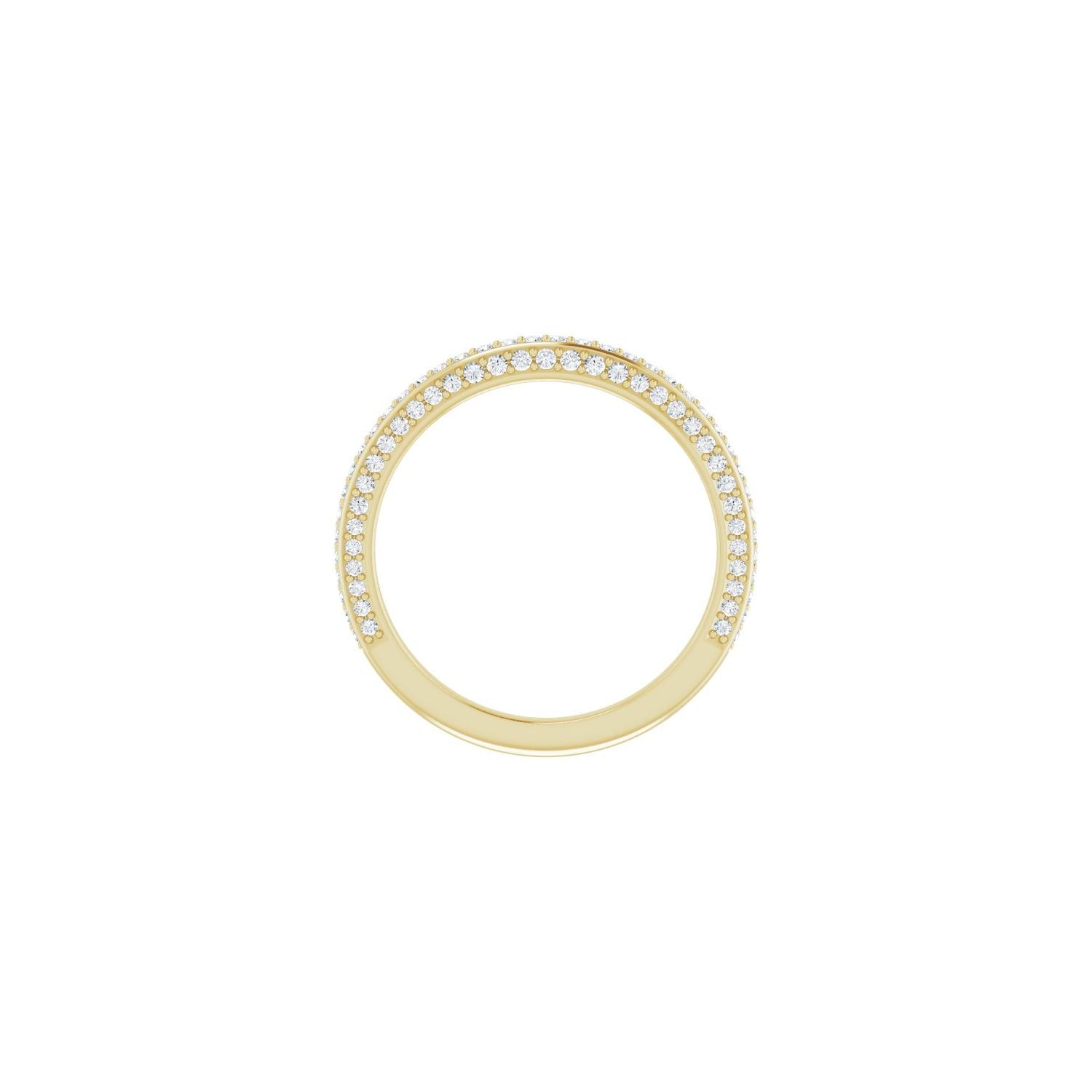 Lynnea — For the round Glimmering, yellow gold