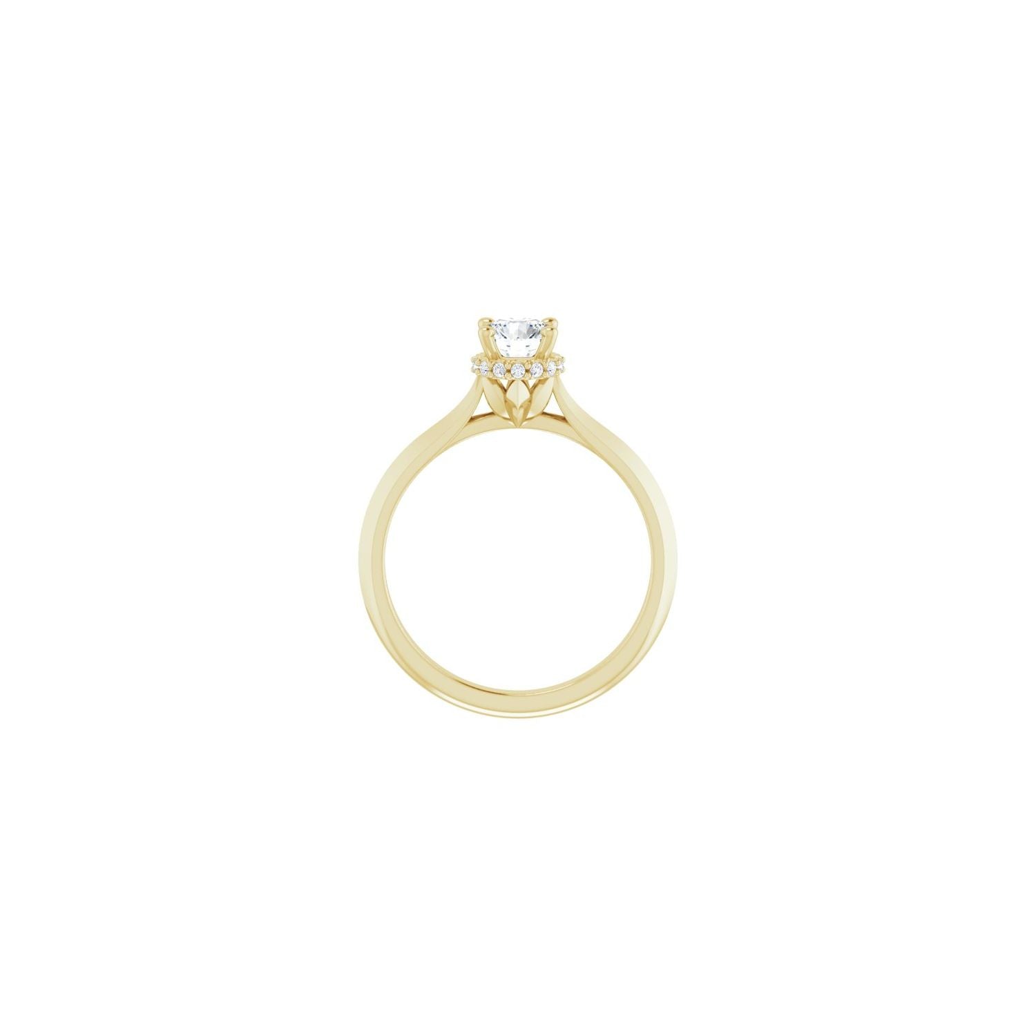 Maeryn — For the round ring, yellow gold