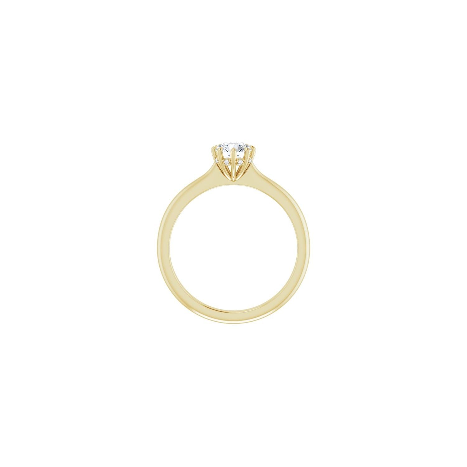 Maisa — For the 5.8 mm round ring, yellow gold