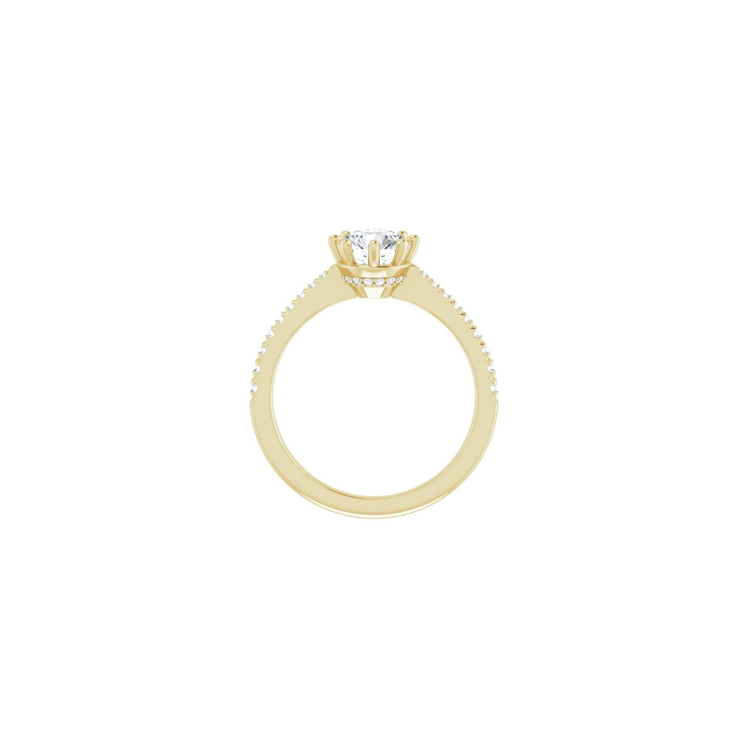 Palermo — Round center, yellow gold