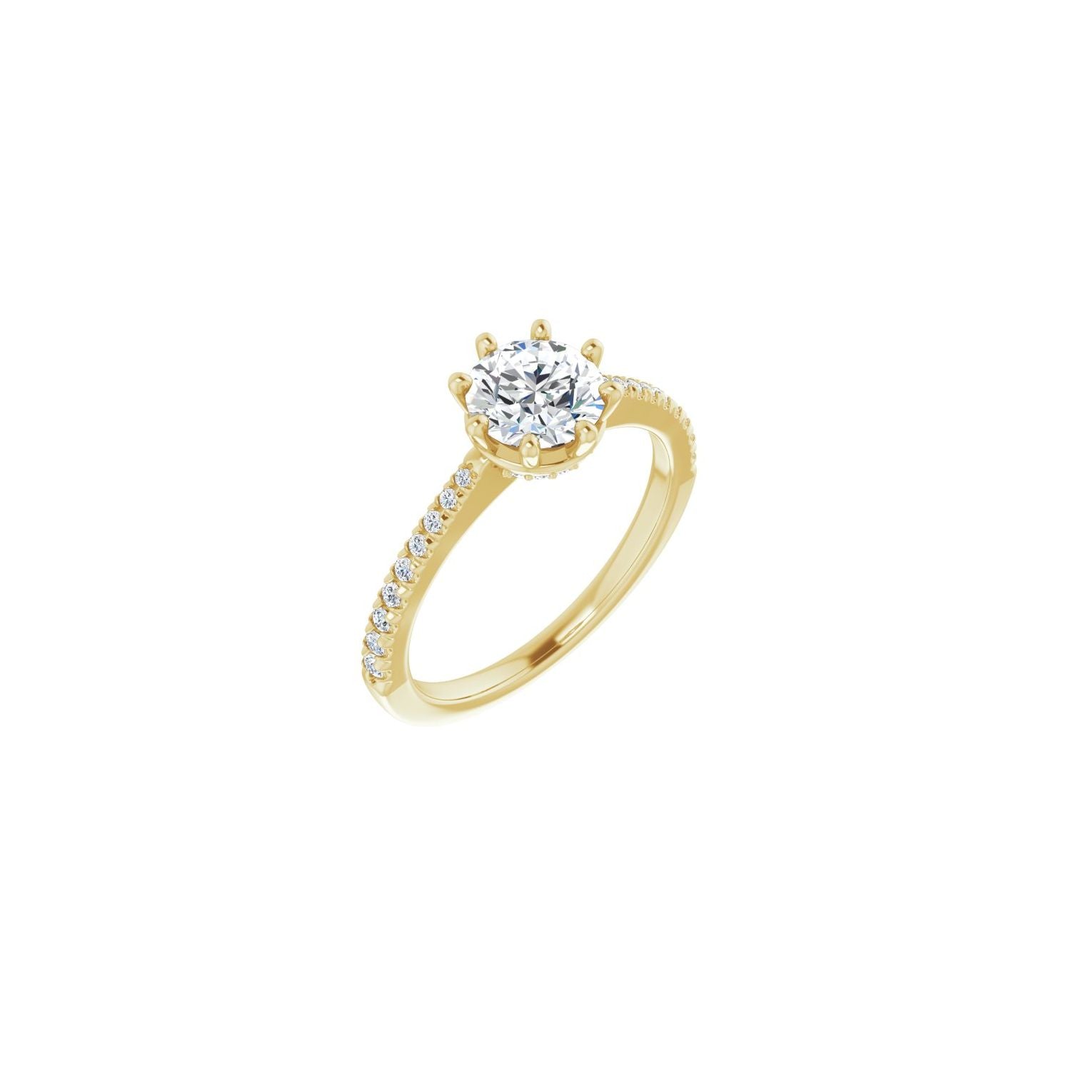Palermo — Round center, yellow gold