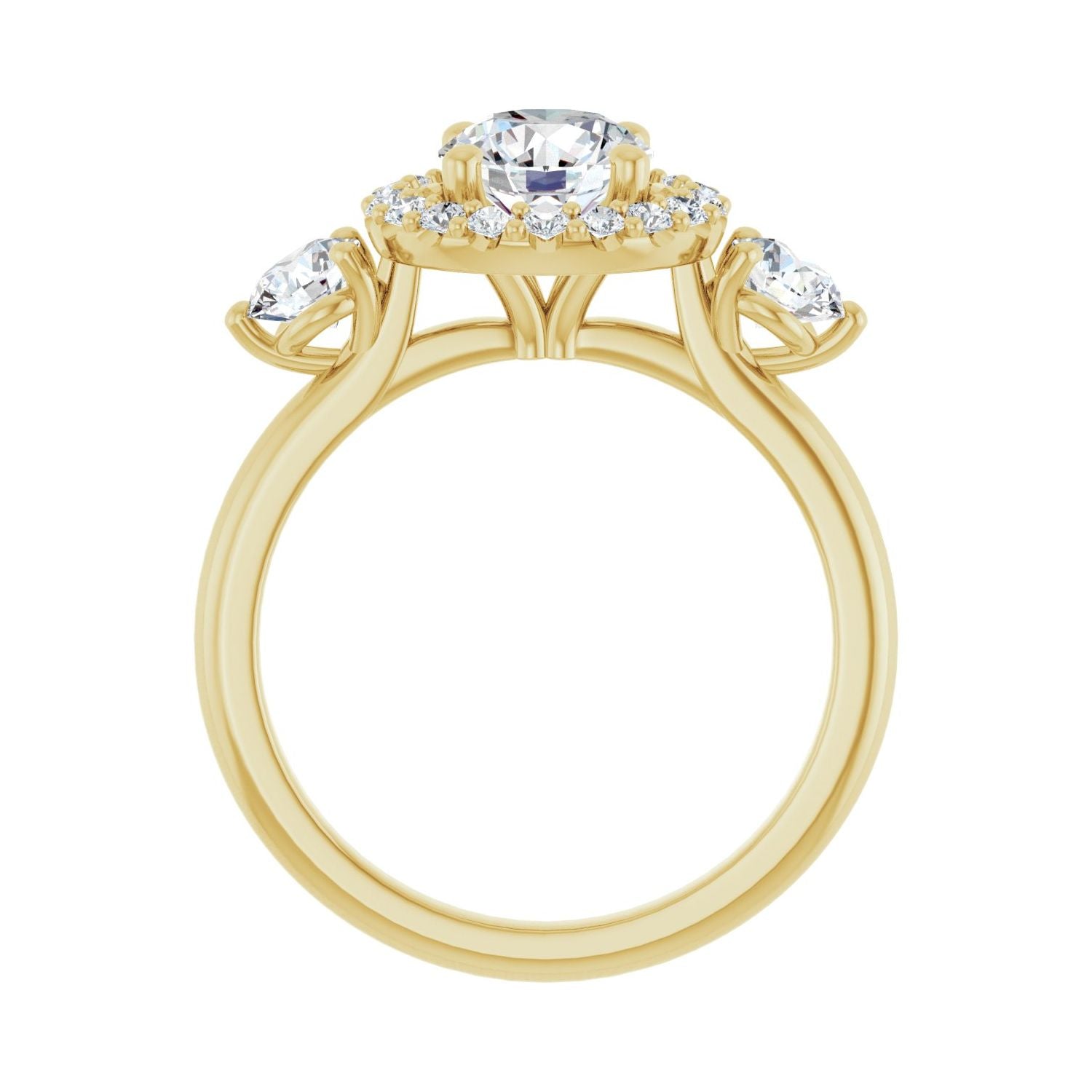 Chatelaine — Round center, yellow gold