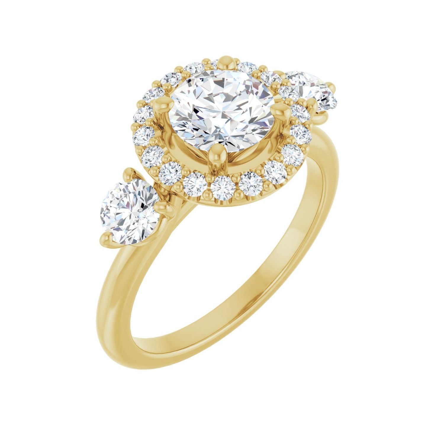 Chatelaine — Round center, yellow gold