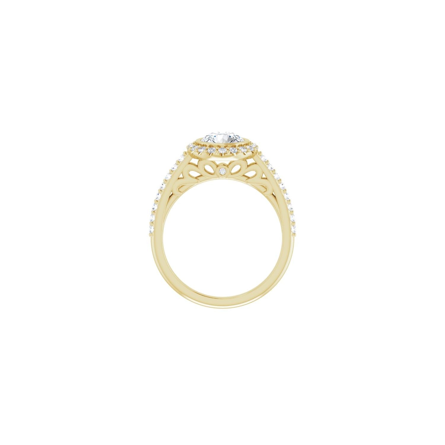 Ragusa — Round center, yellow gold
