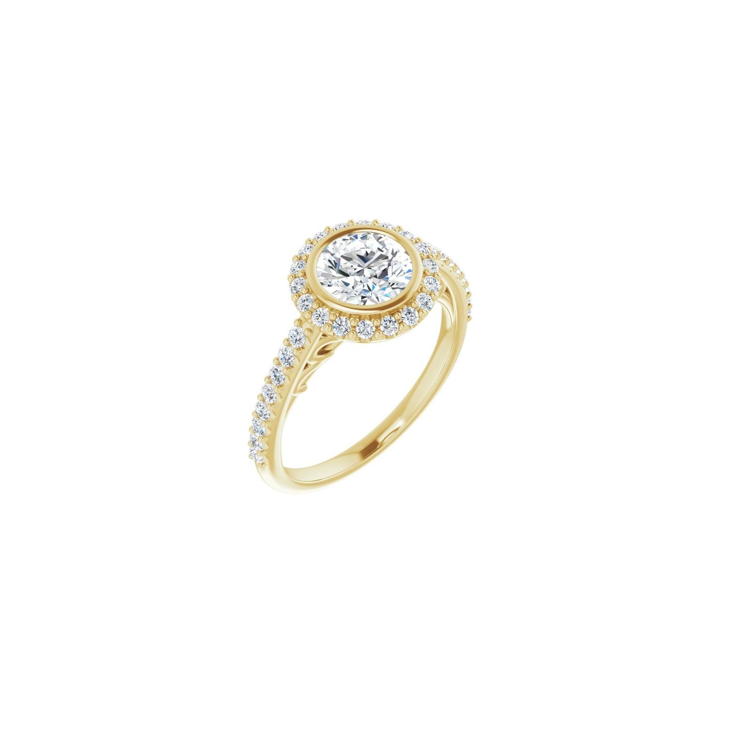 Ragusa — Round center, yellow gold